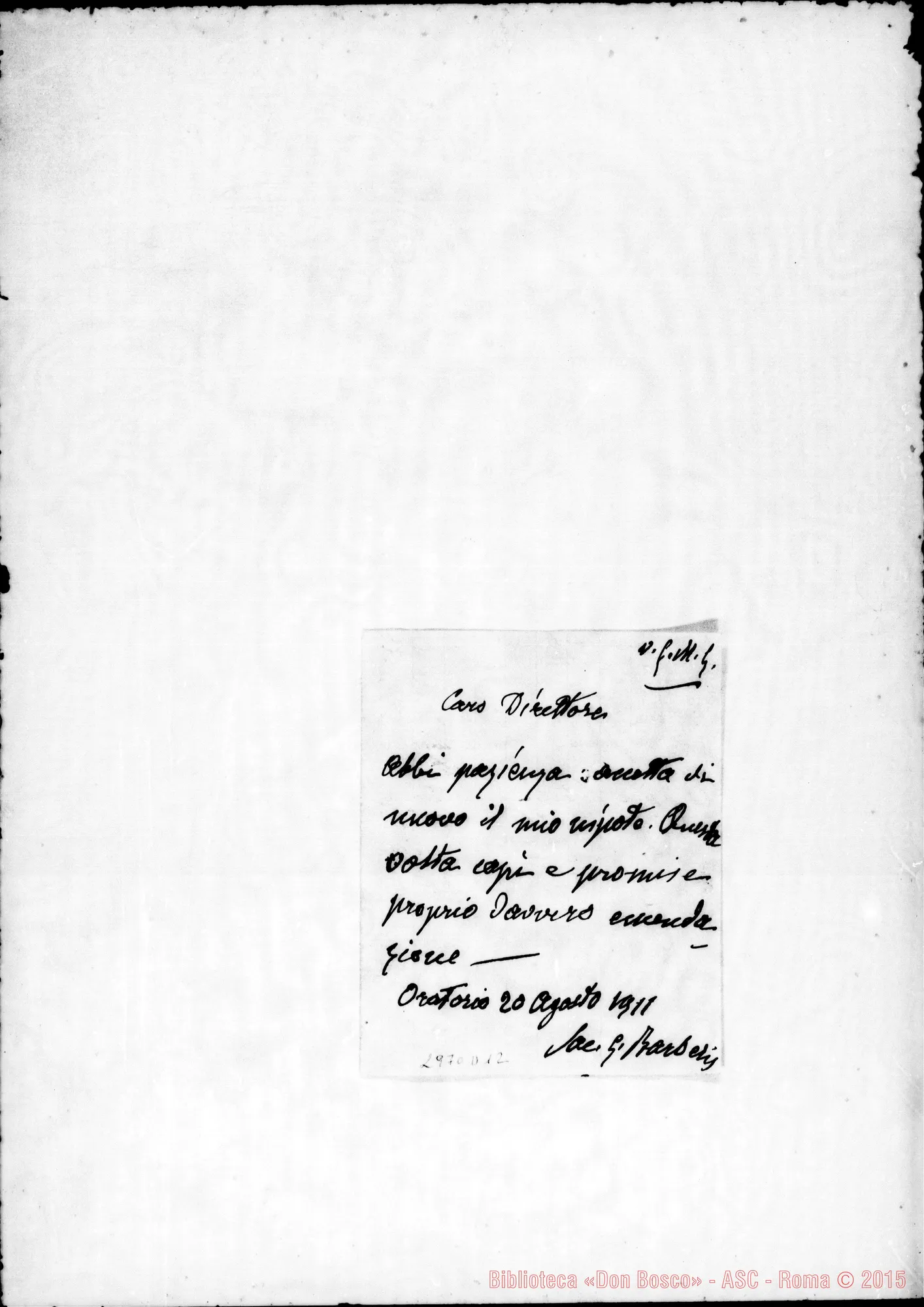 Fotogramma D 12 — Barberis Giulietto: Note di D. Veronesi, D. Pistamiglio, D. Barberis