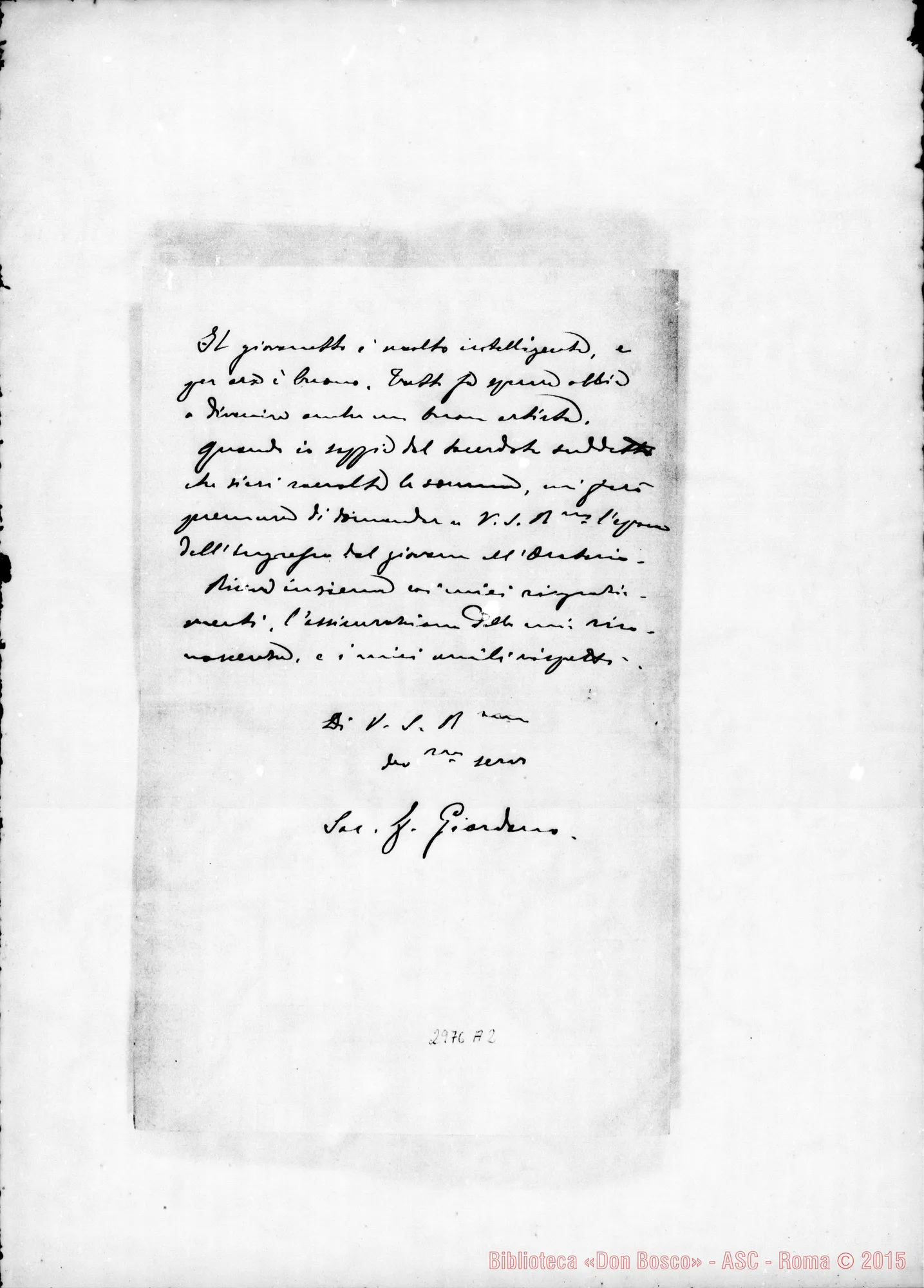 Fotogramma A 2 — Sac. F. Giordano - Direttore. Mondovì. 19-08-1906