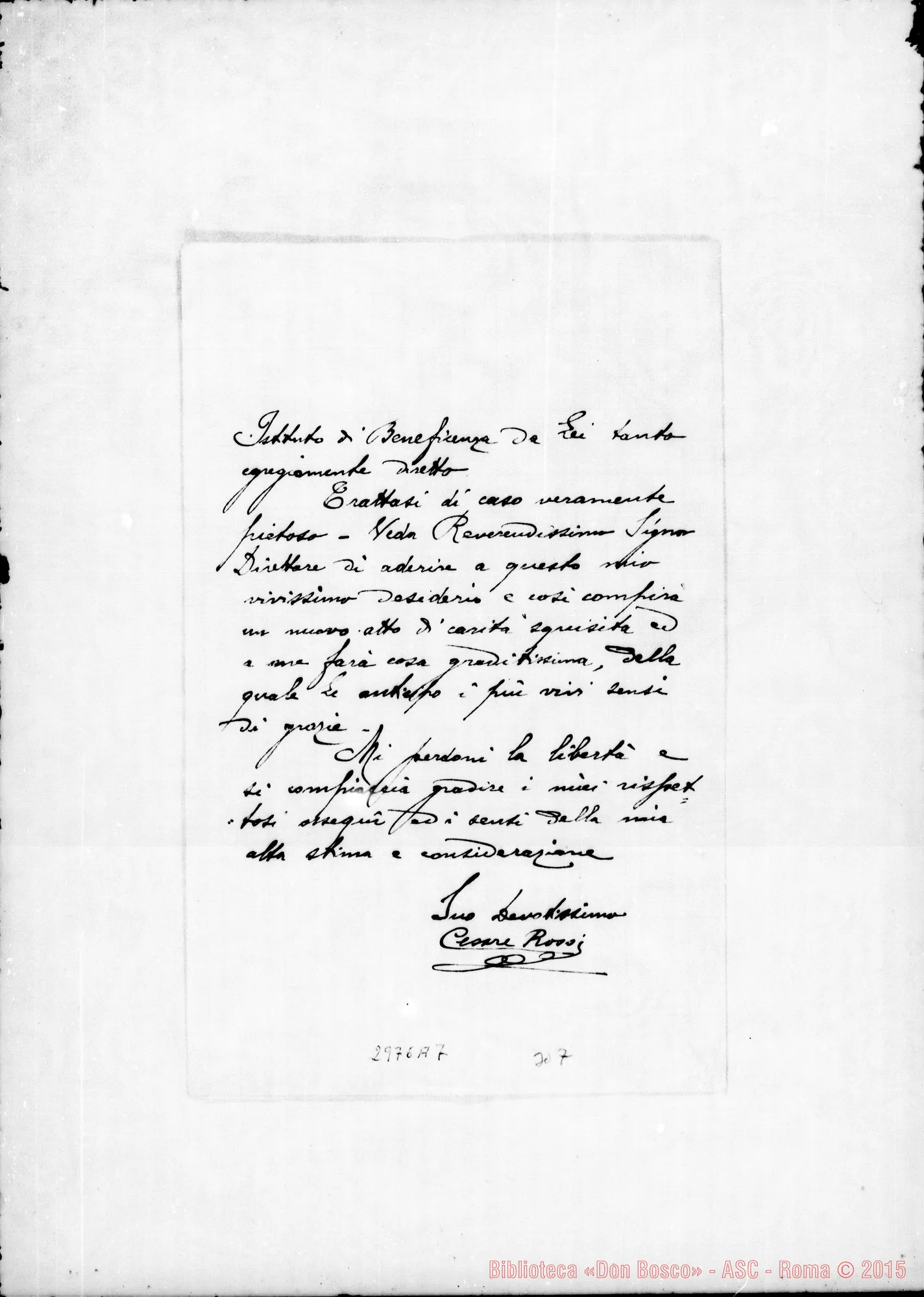Fotogramma A 7 — Golzio Mario: Cesare Rossi, deputato - Direttore. Torino, 3-09-1909