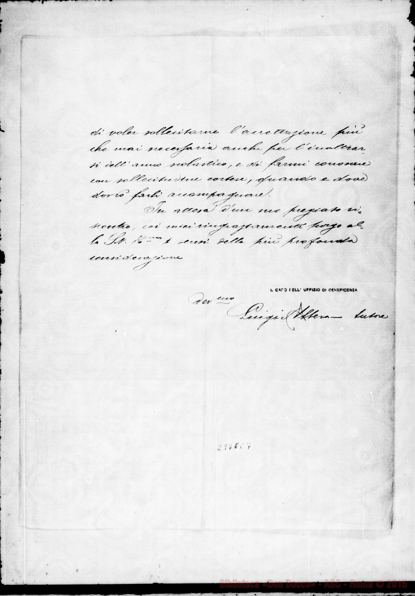 Fotogramma C 7 — Grospietro Fratelli: Albera Luigi - D.Baiocchi. Torino, 18-12-1909