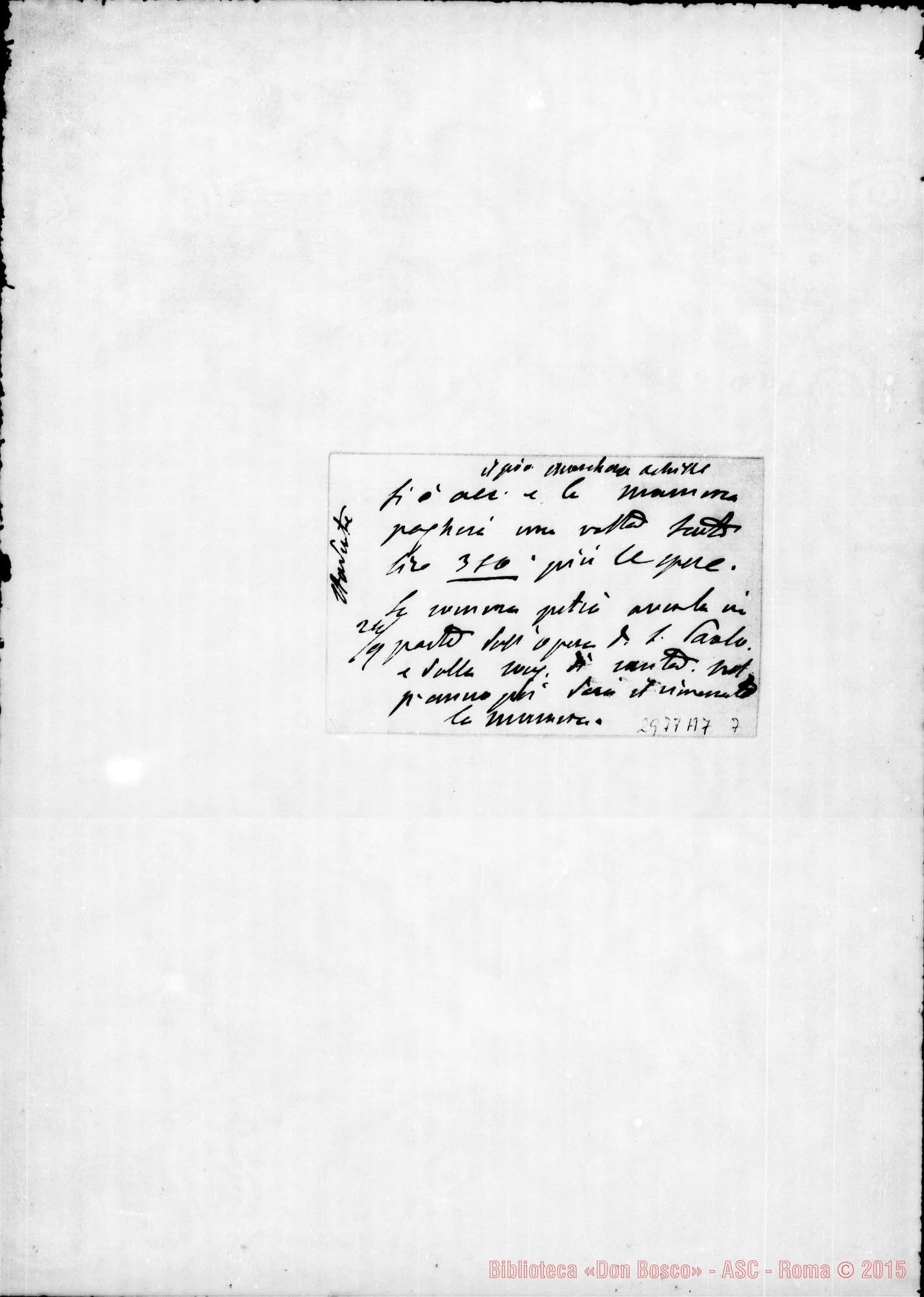 Fotogramma A 7 — Marchesa Achille: Can. Vincenzo Papa - D. Scappini. Torino, 10-09-1903