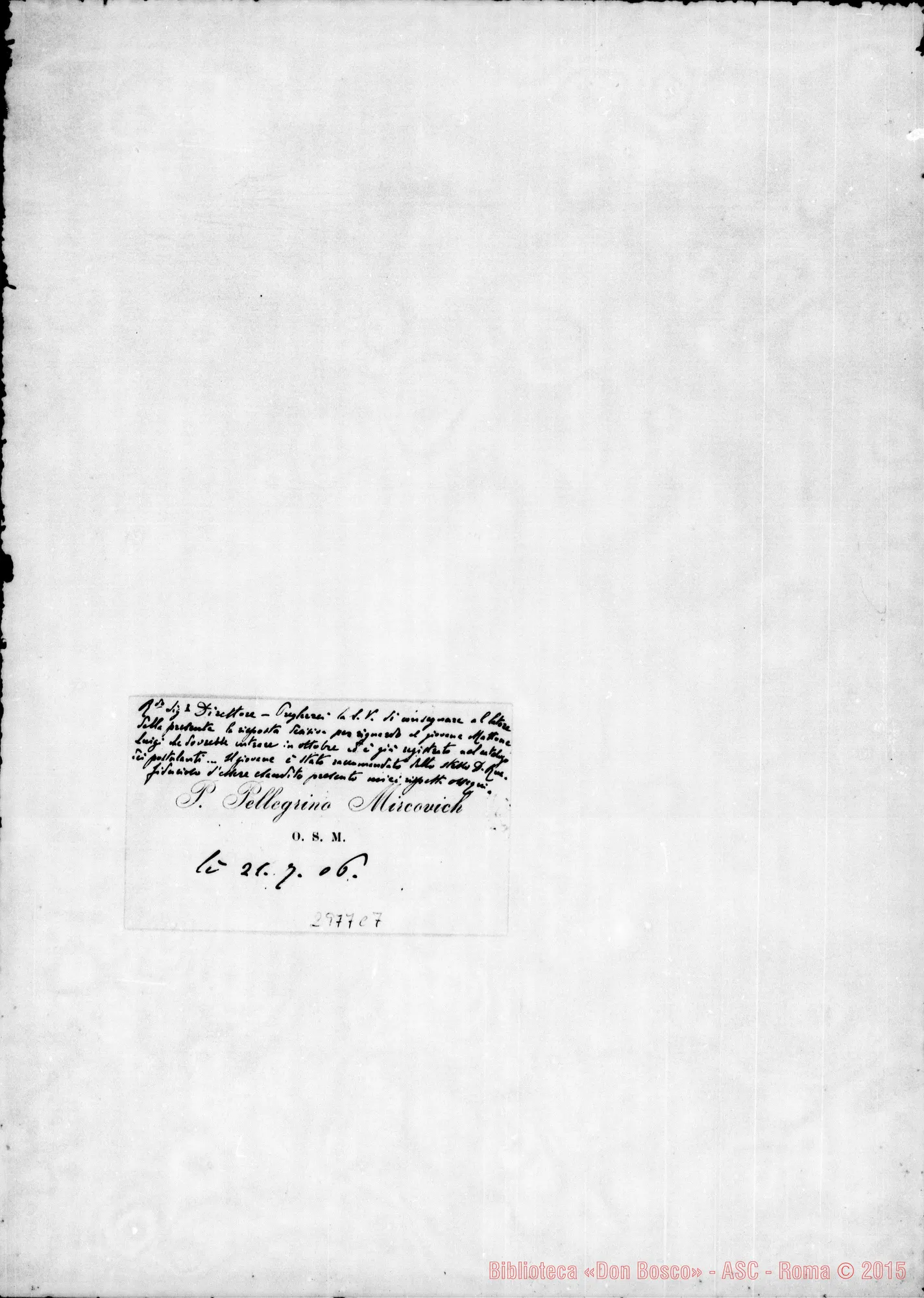 Fotogramma C 7 — Pellegrino Mircovich - Direttore. Torino, 14-08-1906