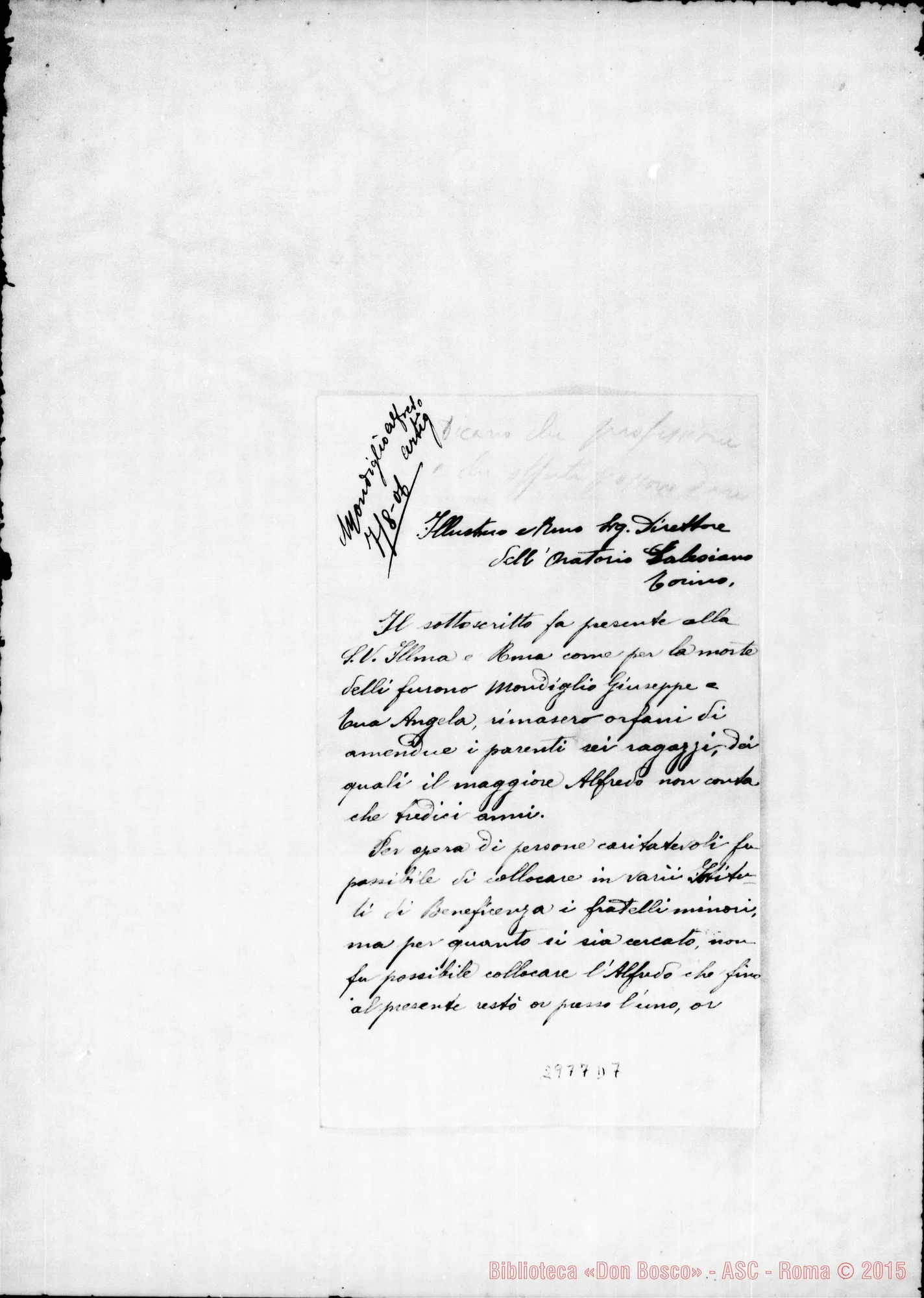 Fotogramma D 7 — Mondiglio Alfredo: Mondiglio Michele - Direttore. Alpignano, 5-08-1906