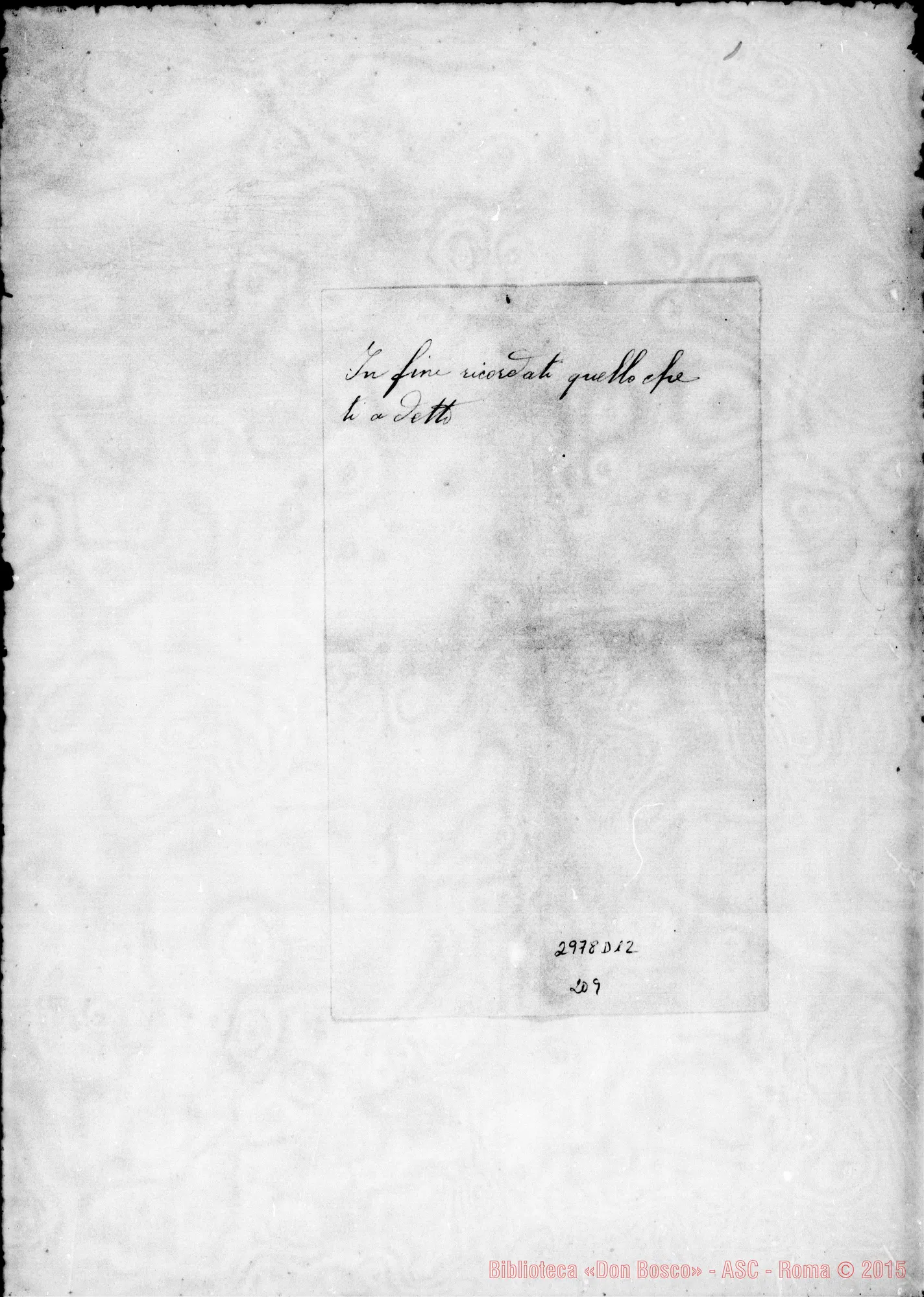 Fotogramma D 12 — Lettera della mamma al figlio