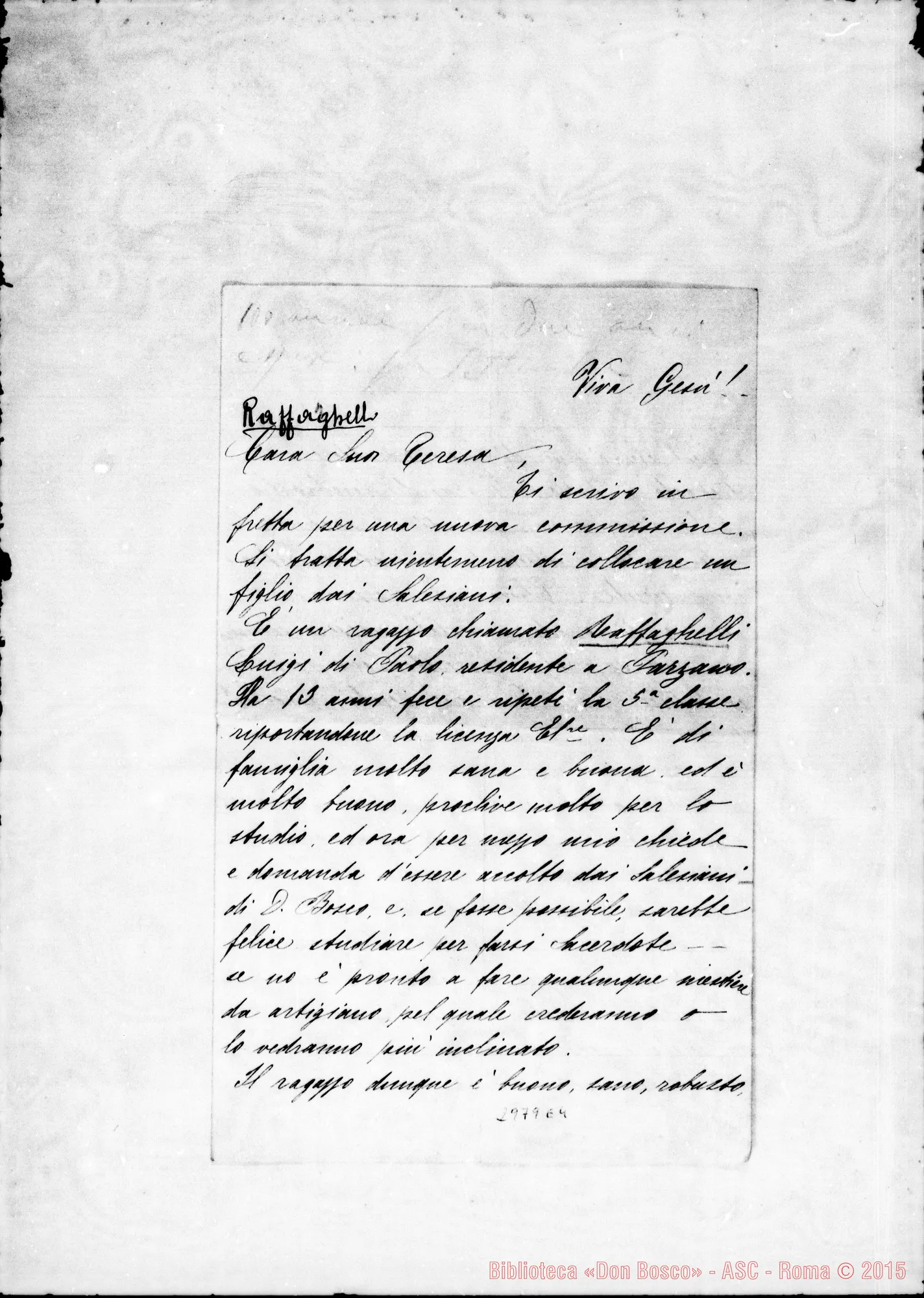 Fotogramma E 4 — Raffaghelli Luigi: Suor Rossina Crotti - Suor Teresa. Mede, 4-08-1905