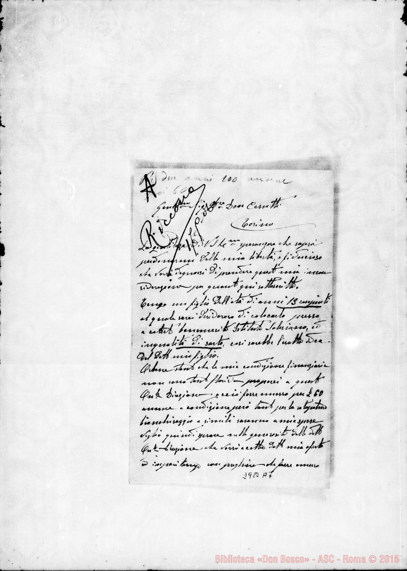 Fotogramma A 7 — Riccono: Riccono Bartolomeo - D. Cerniti. Saluggia, 6-05-1906