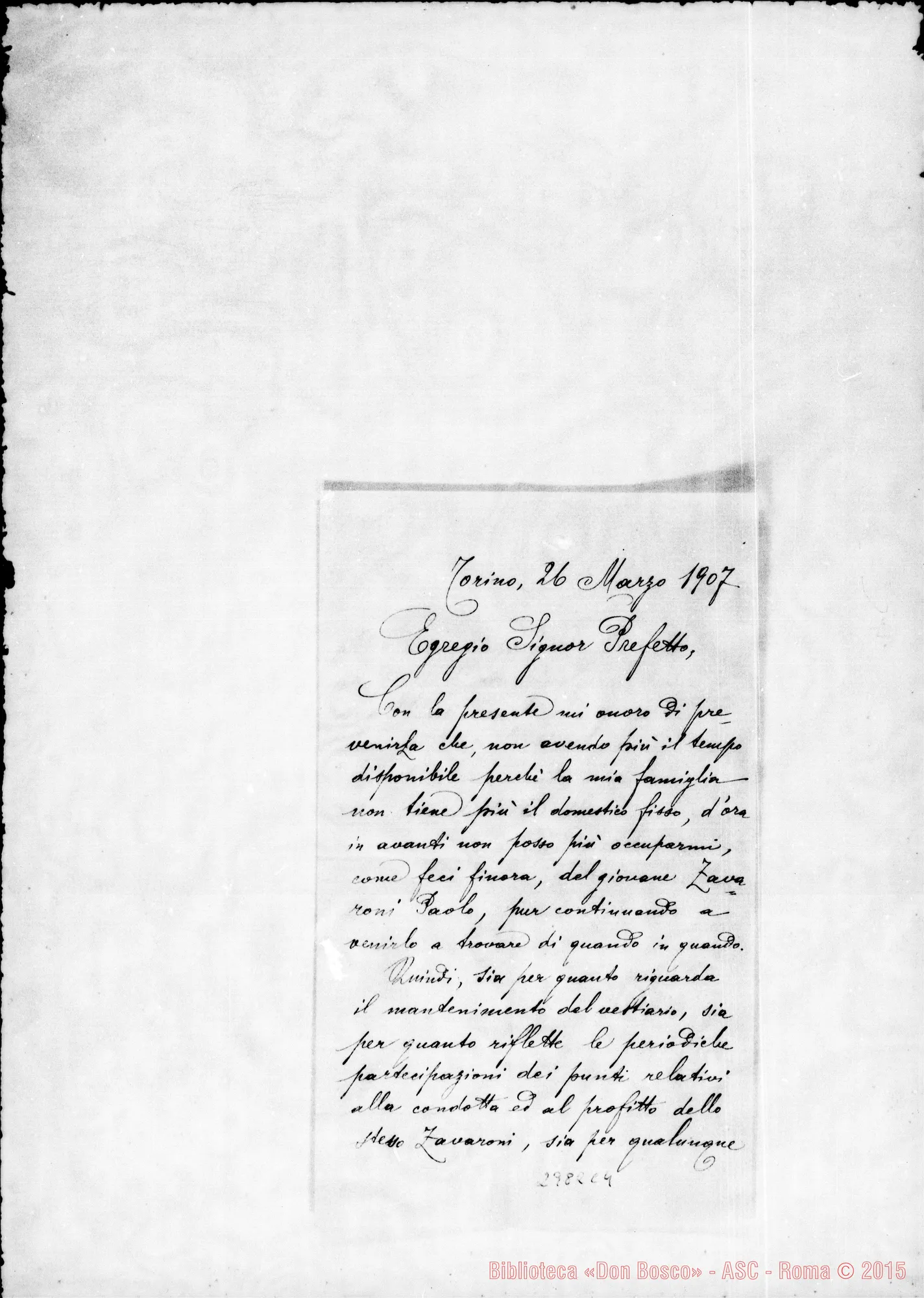 Fotogramma C 4 — Demaldè Sixto - Sig. Prefetto. Torino, 26-03-1907