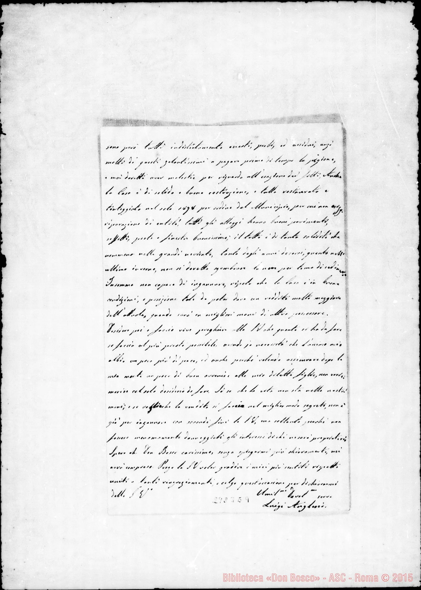 Fotogramma E 9 — Anglesio Luigi: Anglesio Luigi - D. Bosco. Torino, 1-08-1883