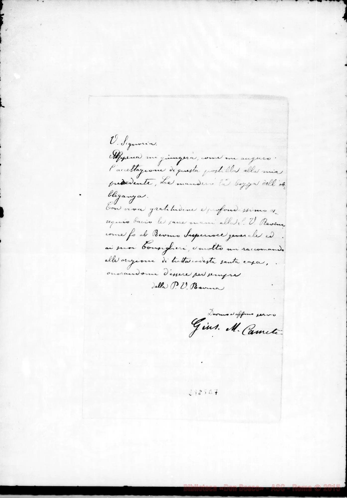 Fotogramma E 7 — Camete Giuseppe: Camete Giuseppe - D. Rinaldi. Portici, 3-02-1911. Autogr. Rinaldi