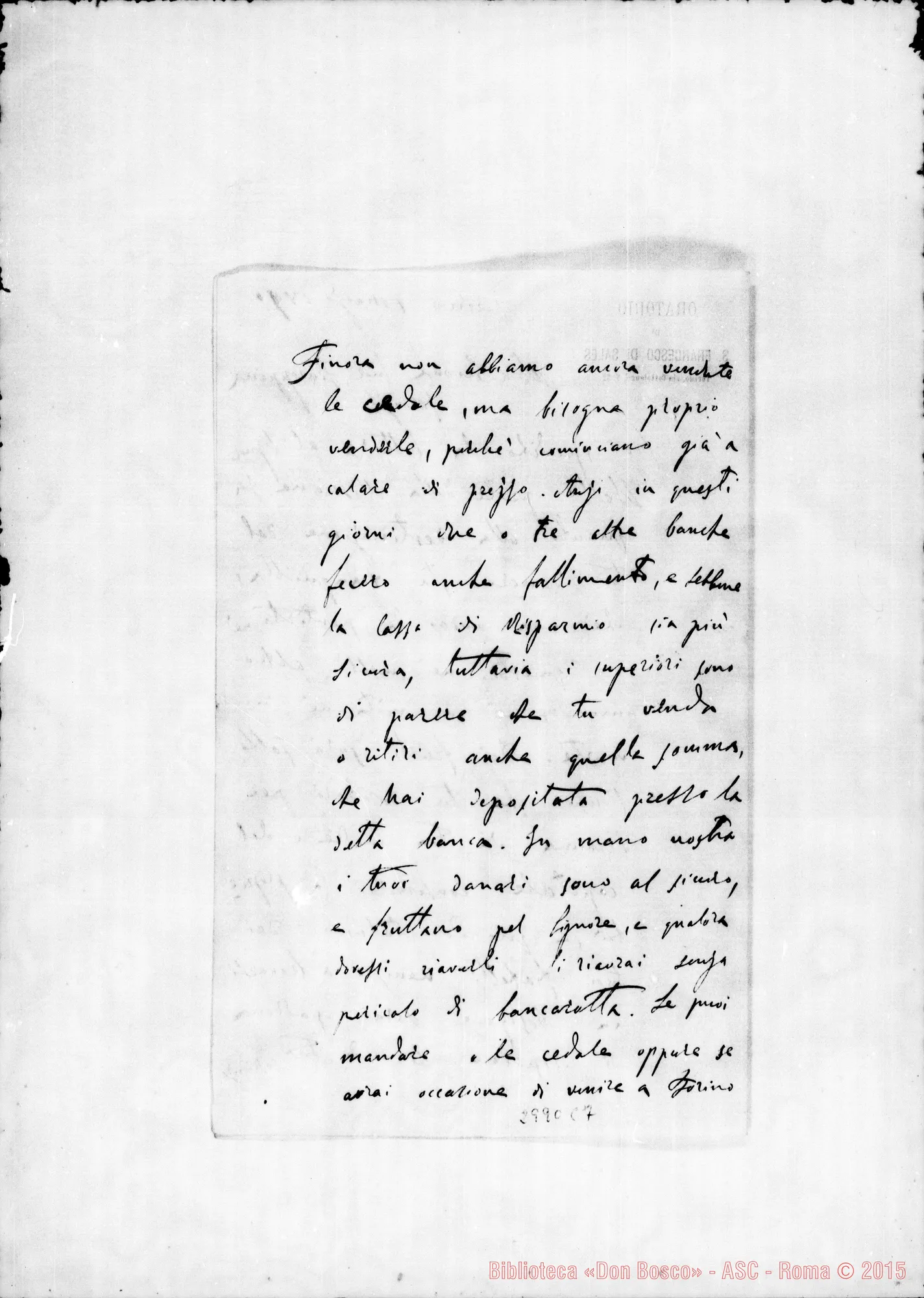 Fotogramma C 7 — Mongi Giuseppina, suora: Bonetti - Suor Mongi. Torino, 1-05-1890