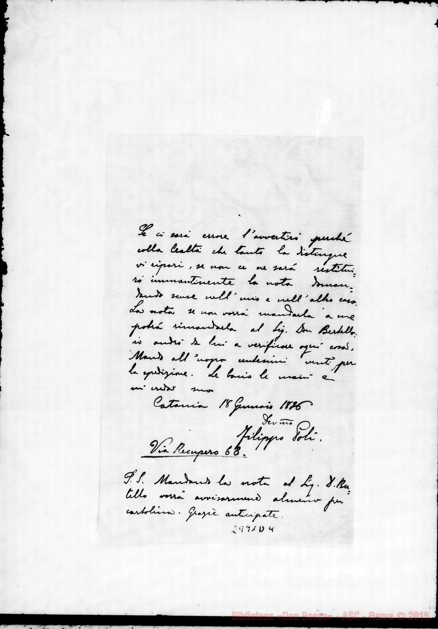 Fotogramma D 4 — Poli - D. Belmonte. Catania, 18-01-1896