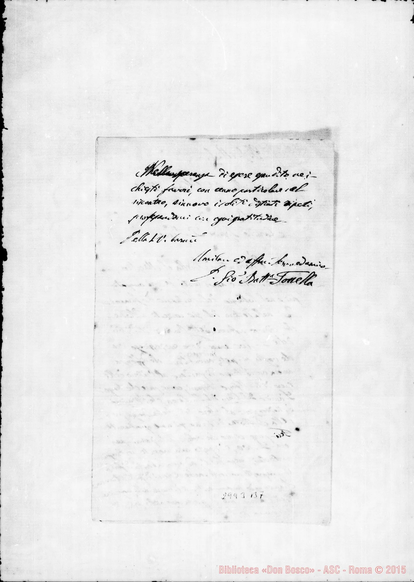 Fotogramma B 7 — D. Tonella ? D. Rua. Biella, 23-10-1879. Autogr. Rua