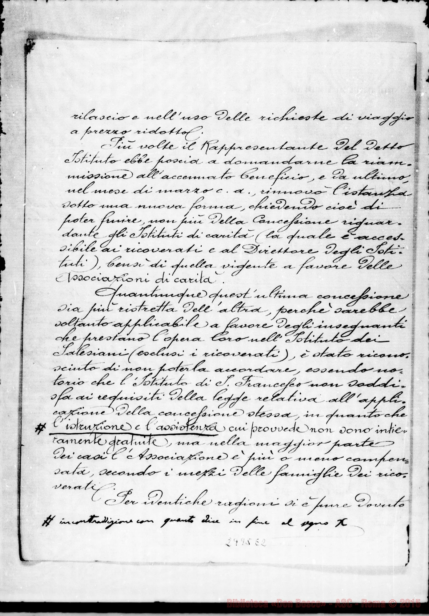 Fotogramma E 2 — 1891: 15-10 Strade F. Mediterranee: Comm. Massa - Senatore Francesco Ghiglieri