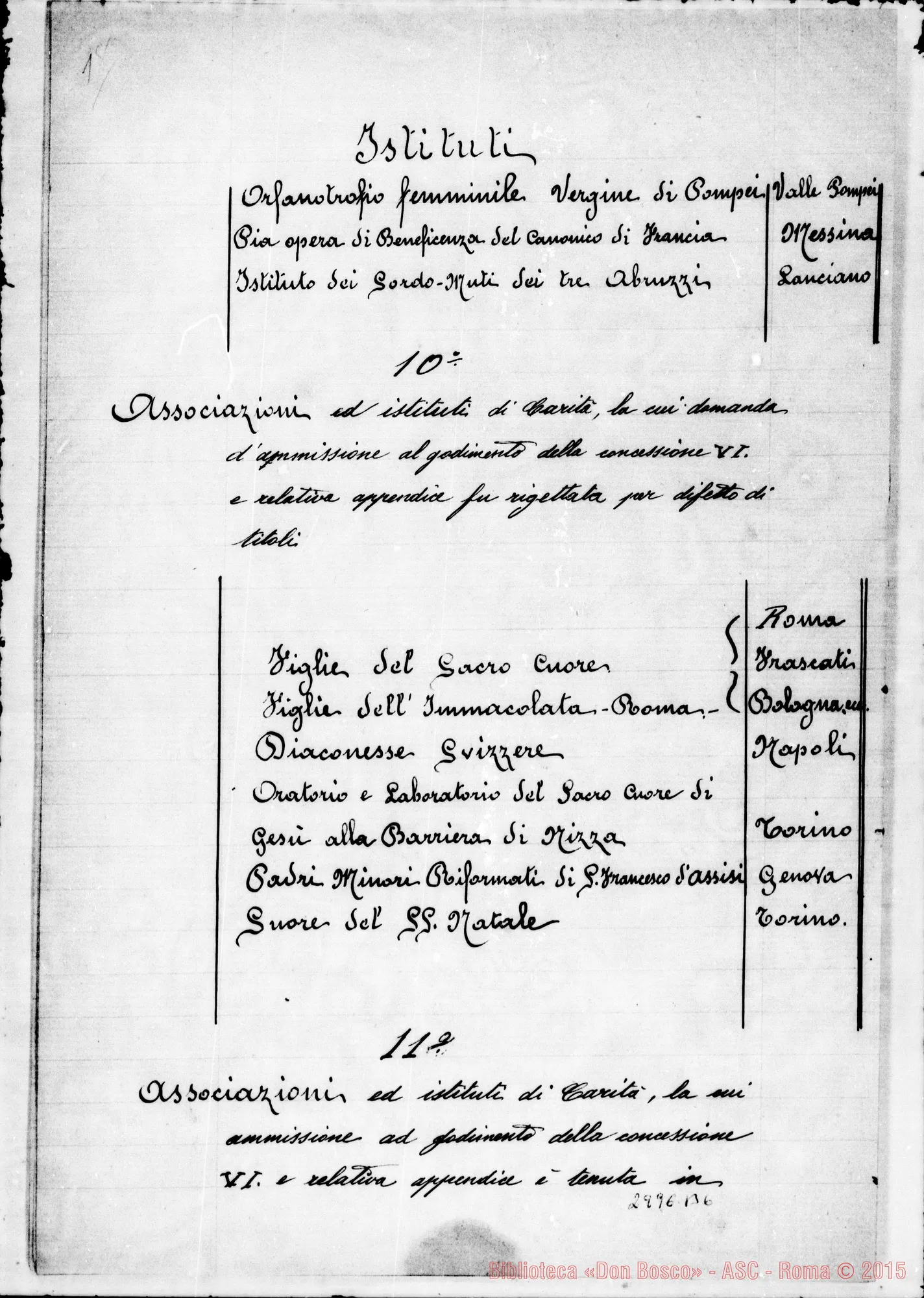 Fotogramma B 6 — 1892: 14-12 Verbale sulla conferenza tenuta in Roma su Strade Ferrate