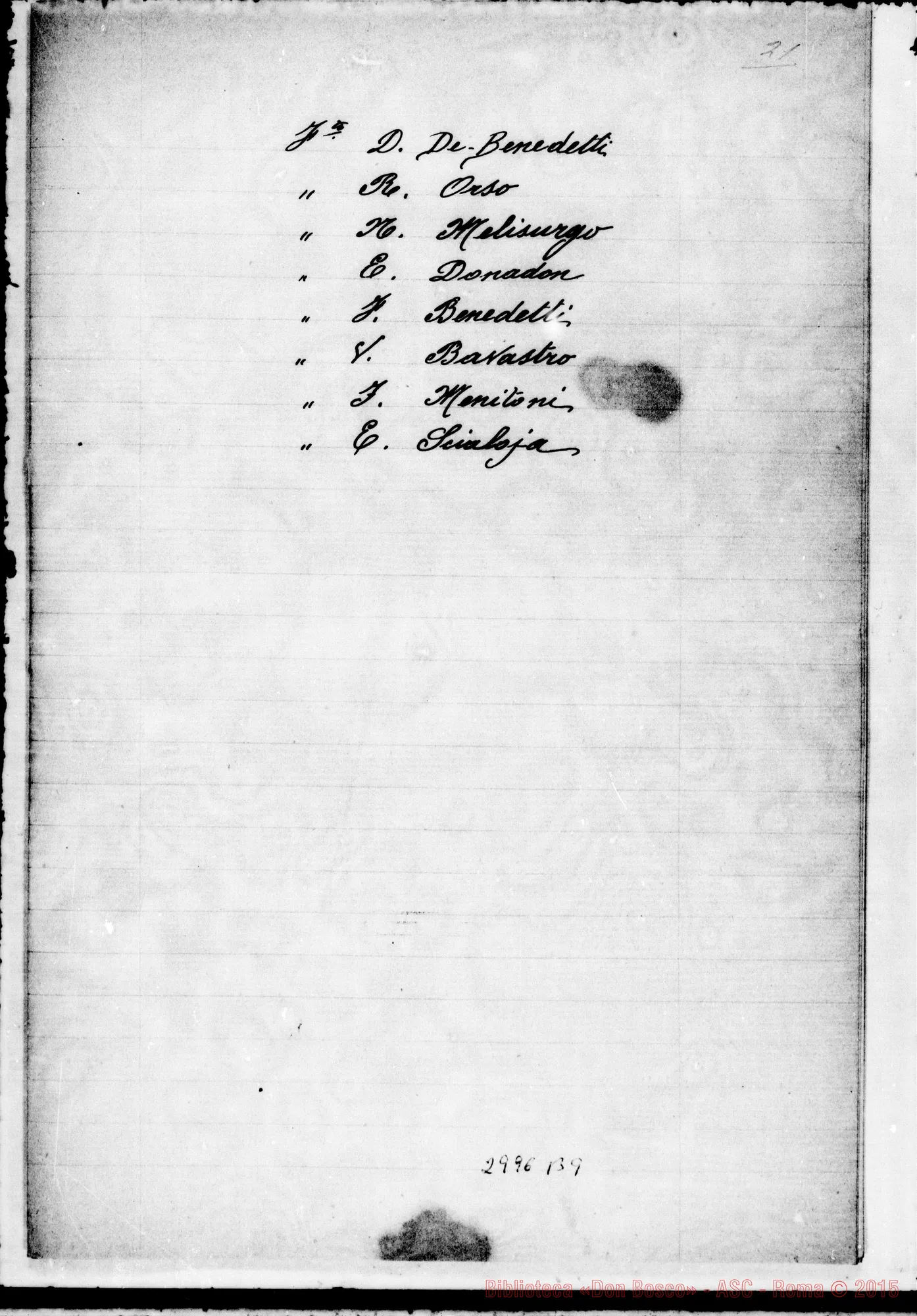 Fotogramma B 9 — 1892: 14-12 Verbale sulla conferenza tenuta in Roma su Strade Ferrate