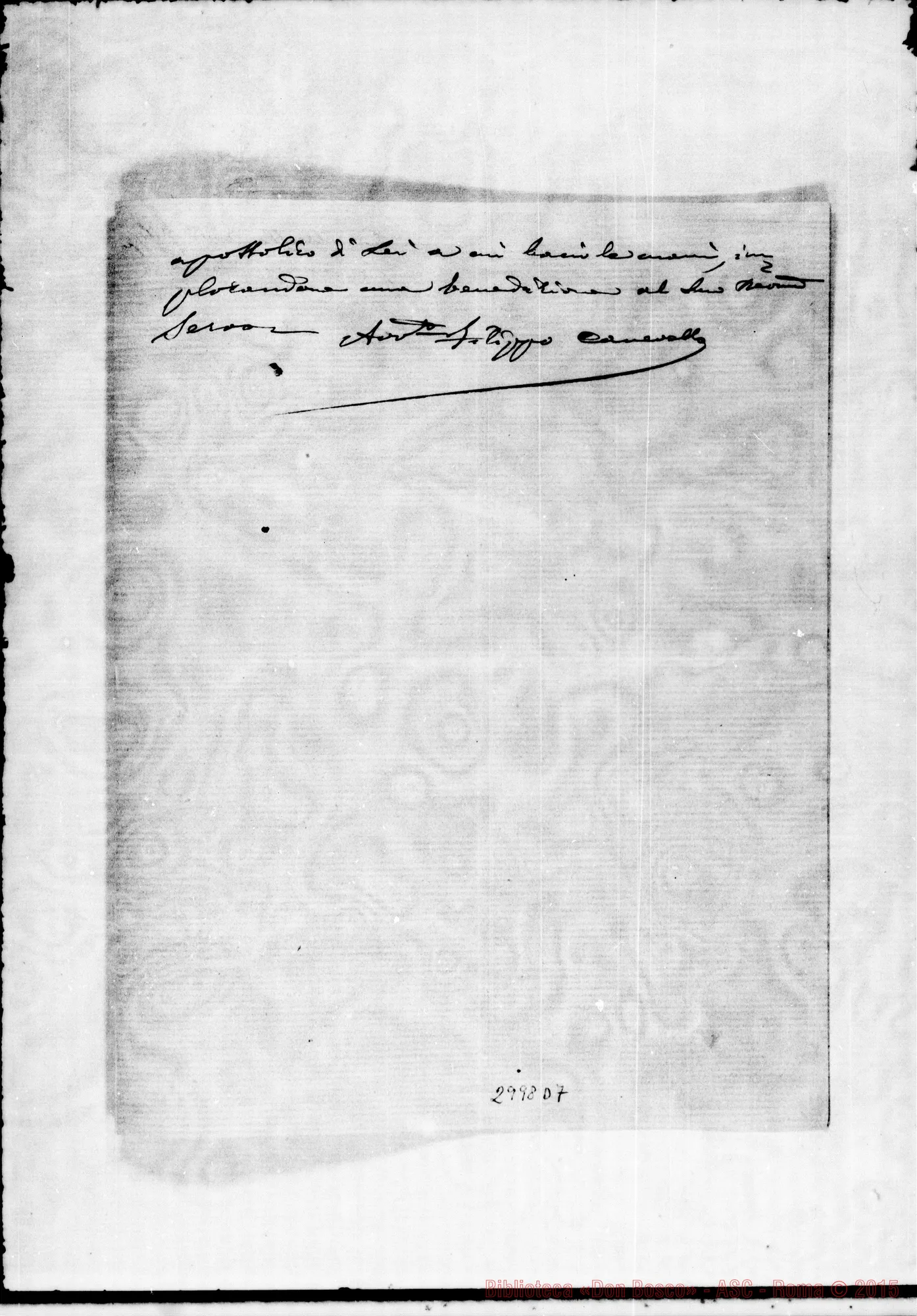 Fotogramma D 7 — Brunacci Emma: Avv. Canevello - D. Rua. Autogr. Rua E Rinaldi. Genova, 19-05-1902