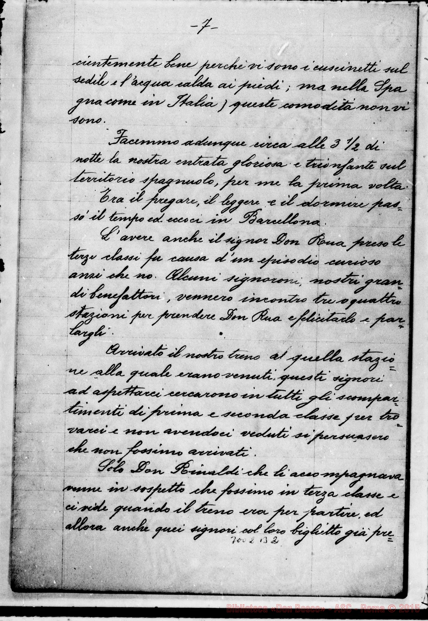 Fotogramma B 2 — Viaggi di D. Rua in Francia, Spagna E Portogallo. Lettere di D. Barberis in copia ms.