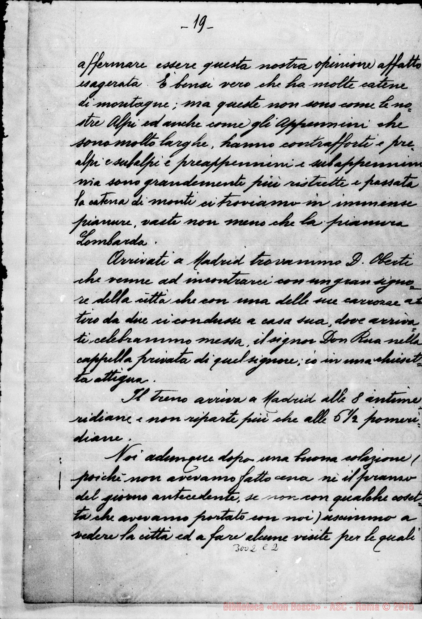 Fotogramma C 2 — Viaggi di D. Rua in Francia, Spagna E Portogallo. Lettere di D. Barberis in copia ms.