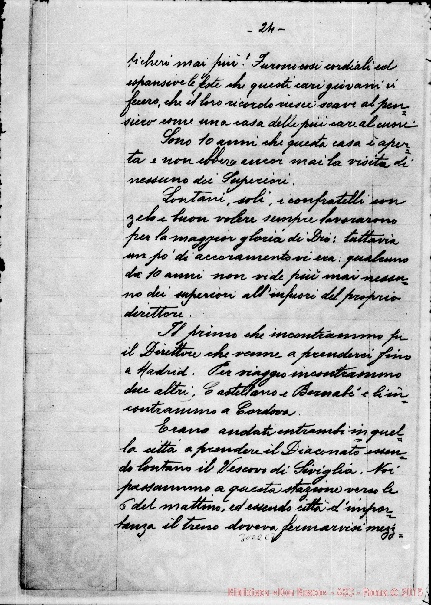 Fotogramma C 7 — Viaggi di D. Rua in Francia, Spagna E Portogallo. Lettere di D. Barberis in copia ms.