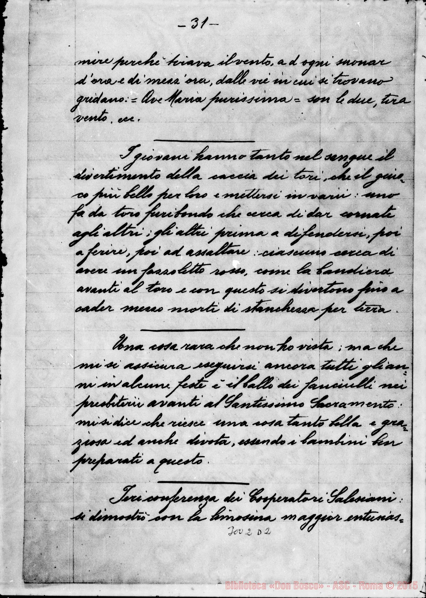Fotogramma D 2 — Viaggi di D. Rua in Francia, Spagna E Portogallo. Lettere di D. Barberis in copia ms.