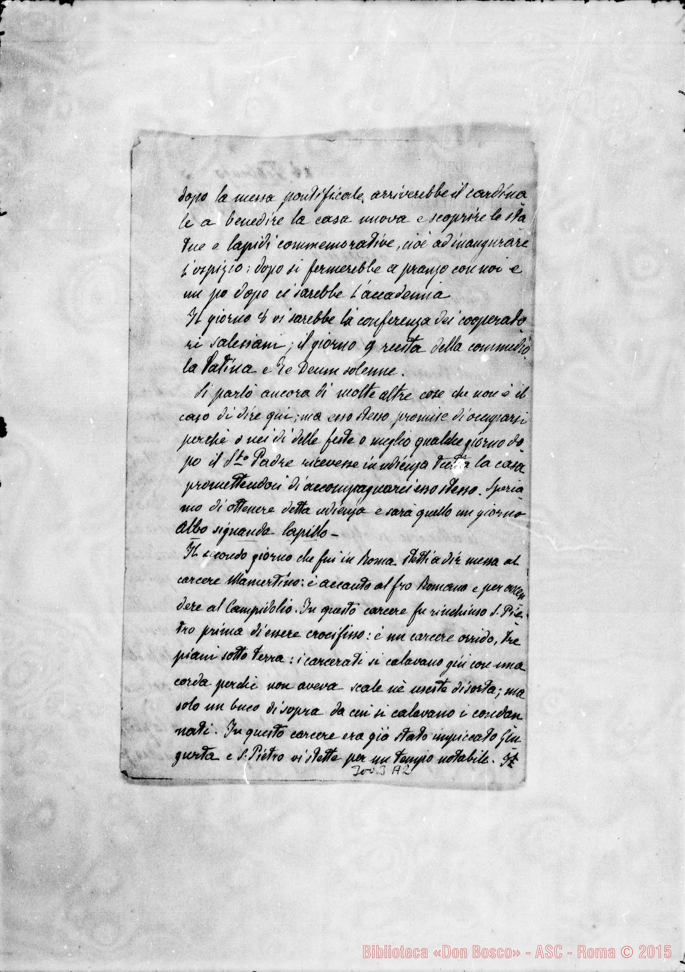 Fotogramma A 2 — Barberis - Carissimo. Roma, 28-02-1893