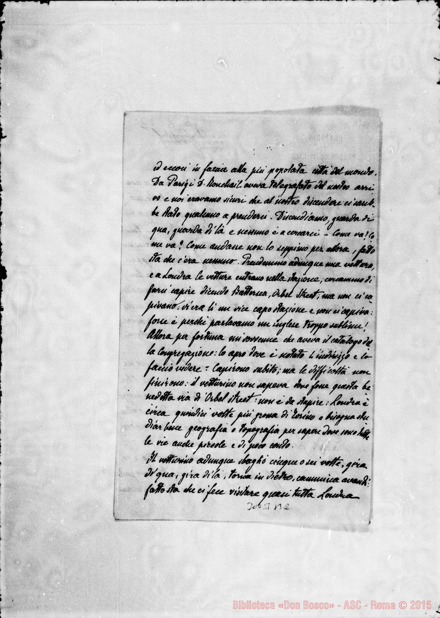 Fotogramma B 2 — Viaggio Londra E Belgio: Barberis - D. Piscetta. London, 13-10-1893