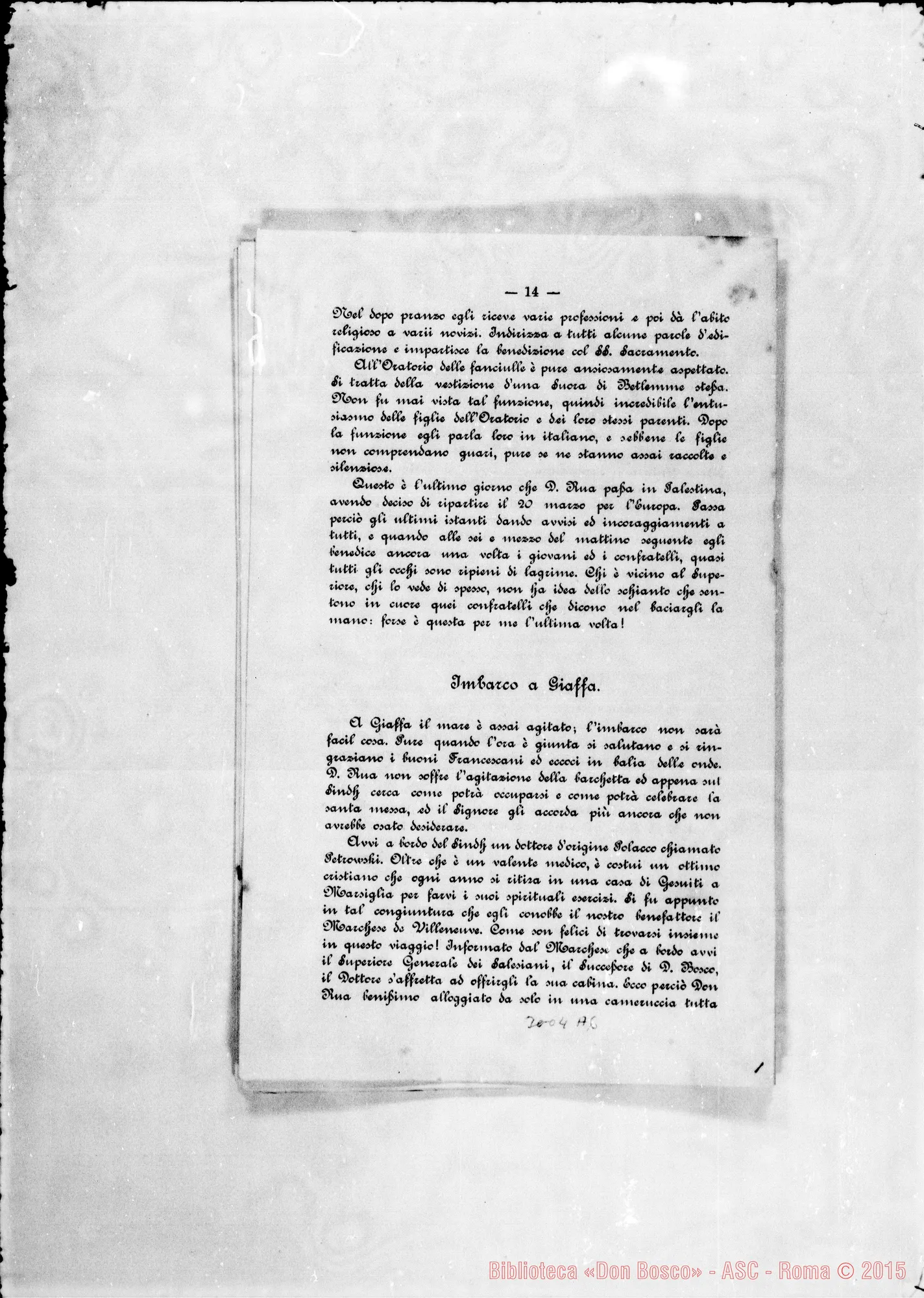 Fotogramma A 6 — D. Albera - D. Belmonte: Parecchie lettere stampate