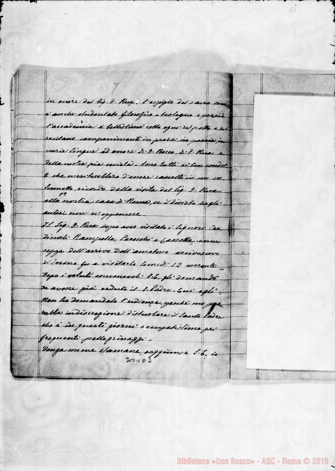 Fotogramma D 2 — 1900: Viaggio Torino-Tunisi-Torino. Cronaca di D. Rinetti: 7 quaderni