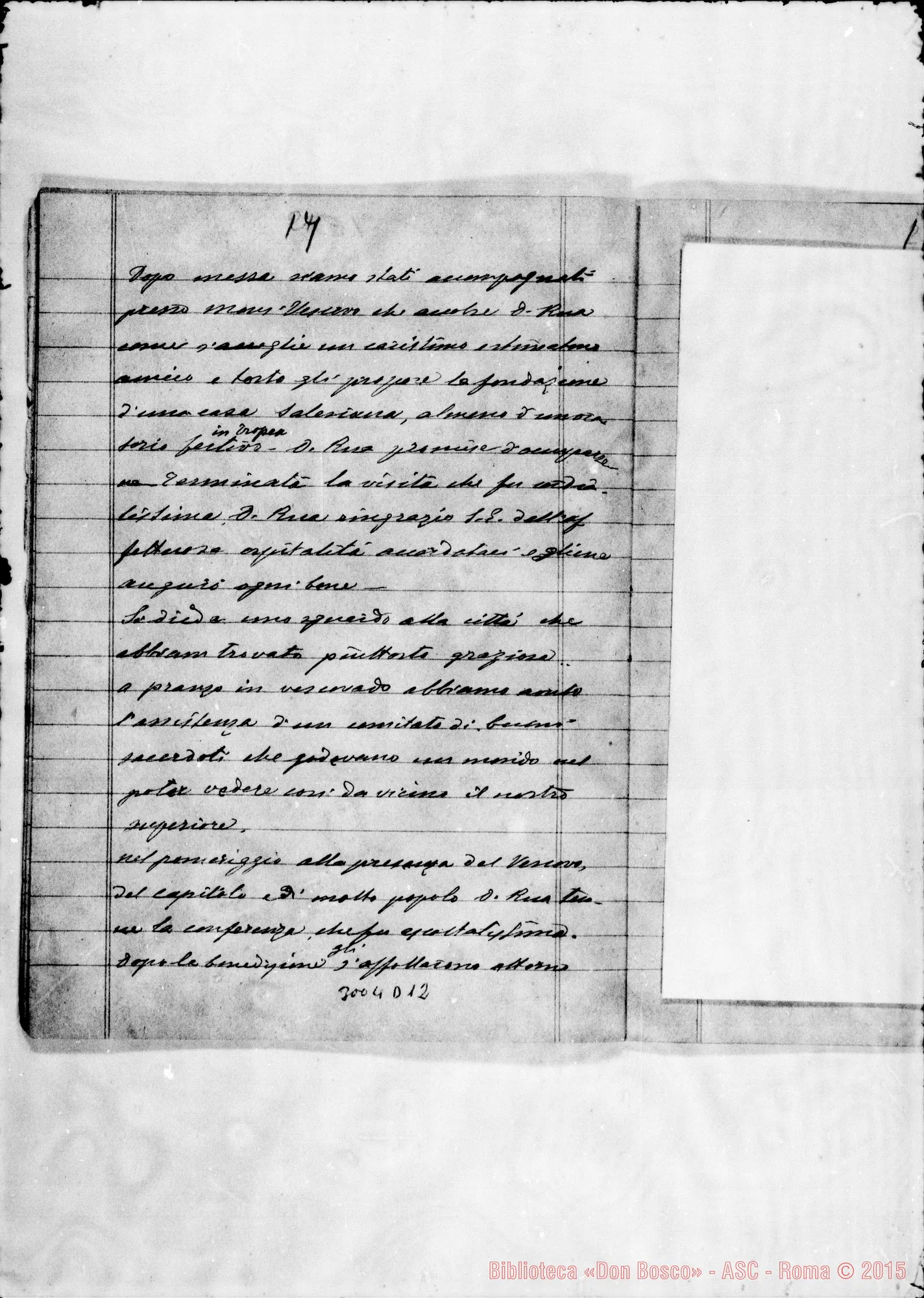 Fotogramma D 12 — 1900: Viaggio Torino-Tunisi-Torino. Cronaca di D. Rinetti: 7 quaderni