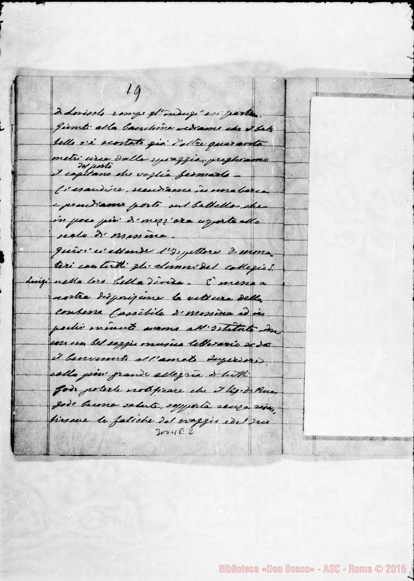 Fotogramma E 2 — 1900: Viaggio Torino-Tunisi-Torino. Cronaca di D. Rinetti: 7 quaderni