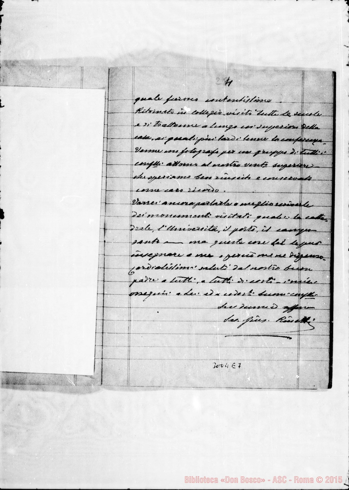 Fotogramma E 7 — 1900: Viaggio Torino-Tunisi-Torino. Cronaca di D. Rinetti: 7 quaderni
