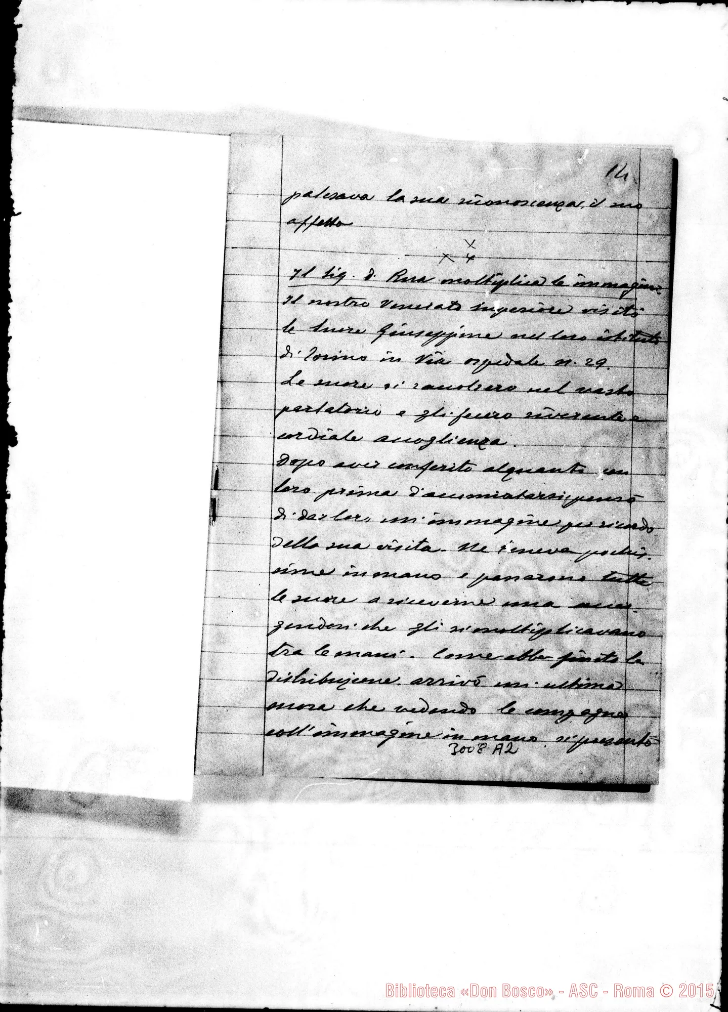 Fotogramma A 2 — 1900: Viaggio Torino-Tunisi-Torino. Cronaca di D. Rinetti: 7 quaderni