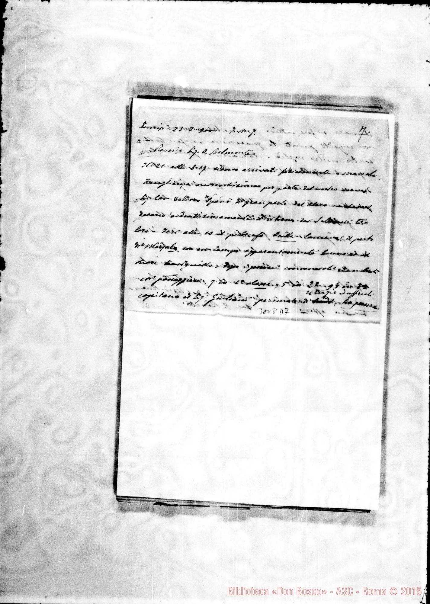 Fotogramma D 7 — Rinetti - D. Belmonte. Tunisi, 23-03-1900