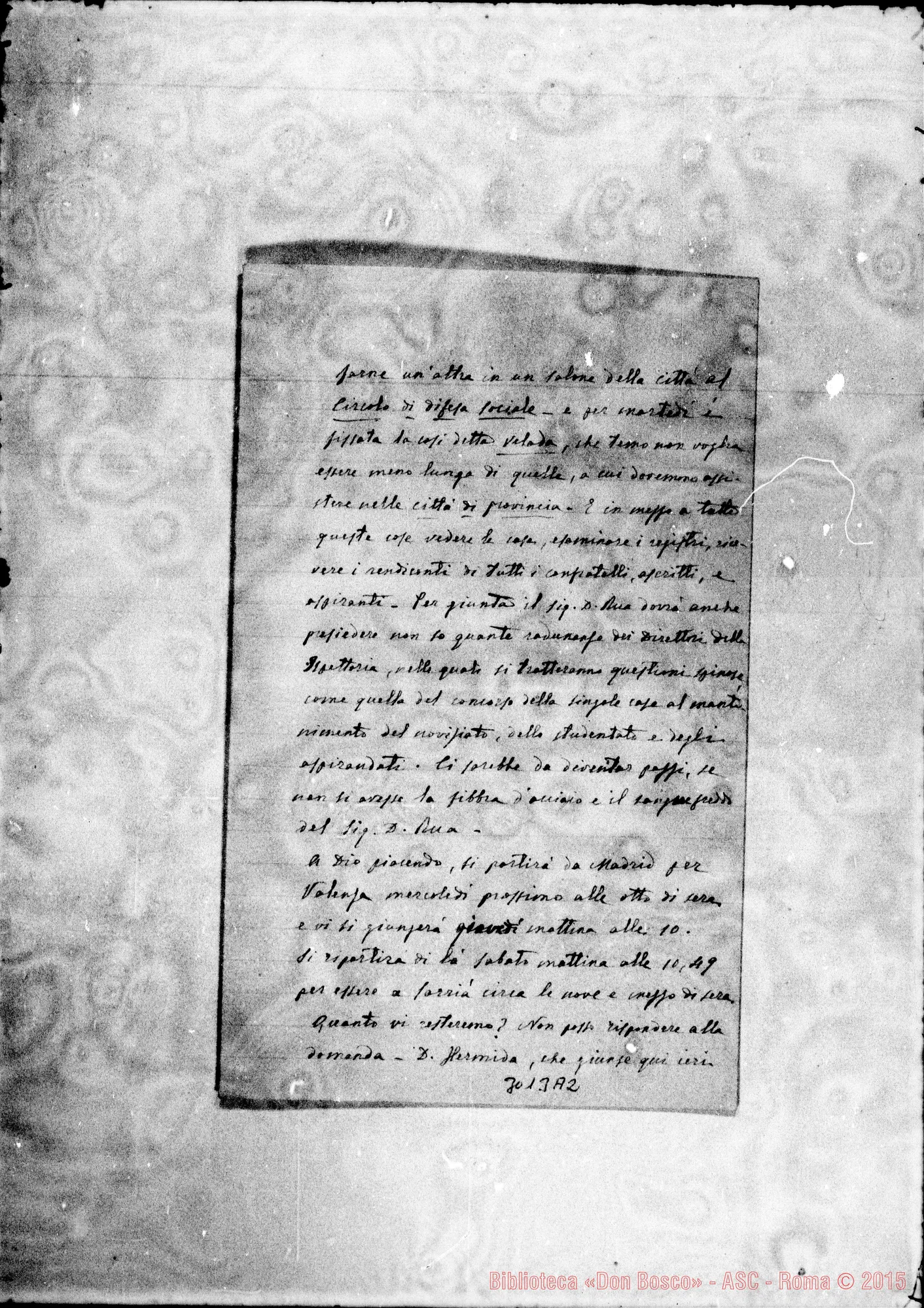 Fotogramma A 2 — D. Bertello - D. Gusmano. Madrid, 24-03-1906