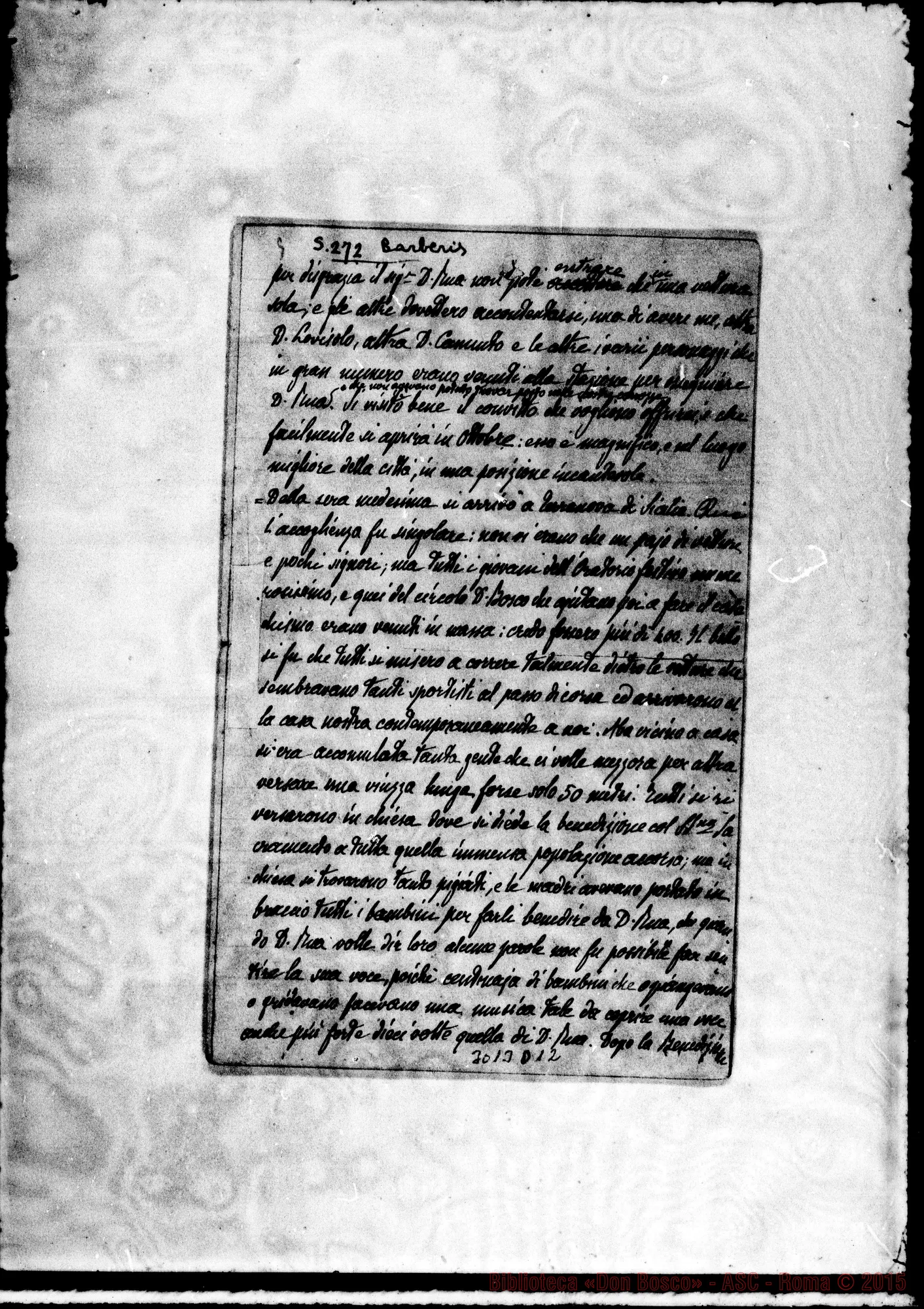 Fotogramma D 12 — D. Barberis - D. Marchisio. Palermo, 6-05-1906