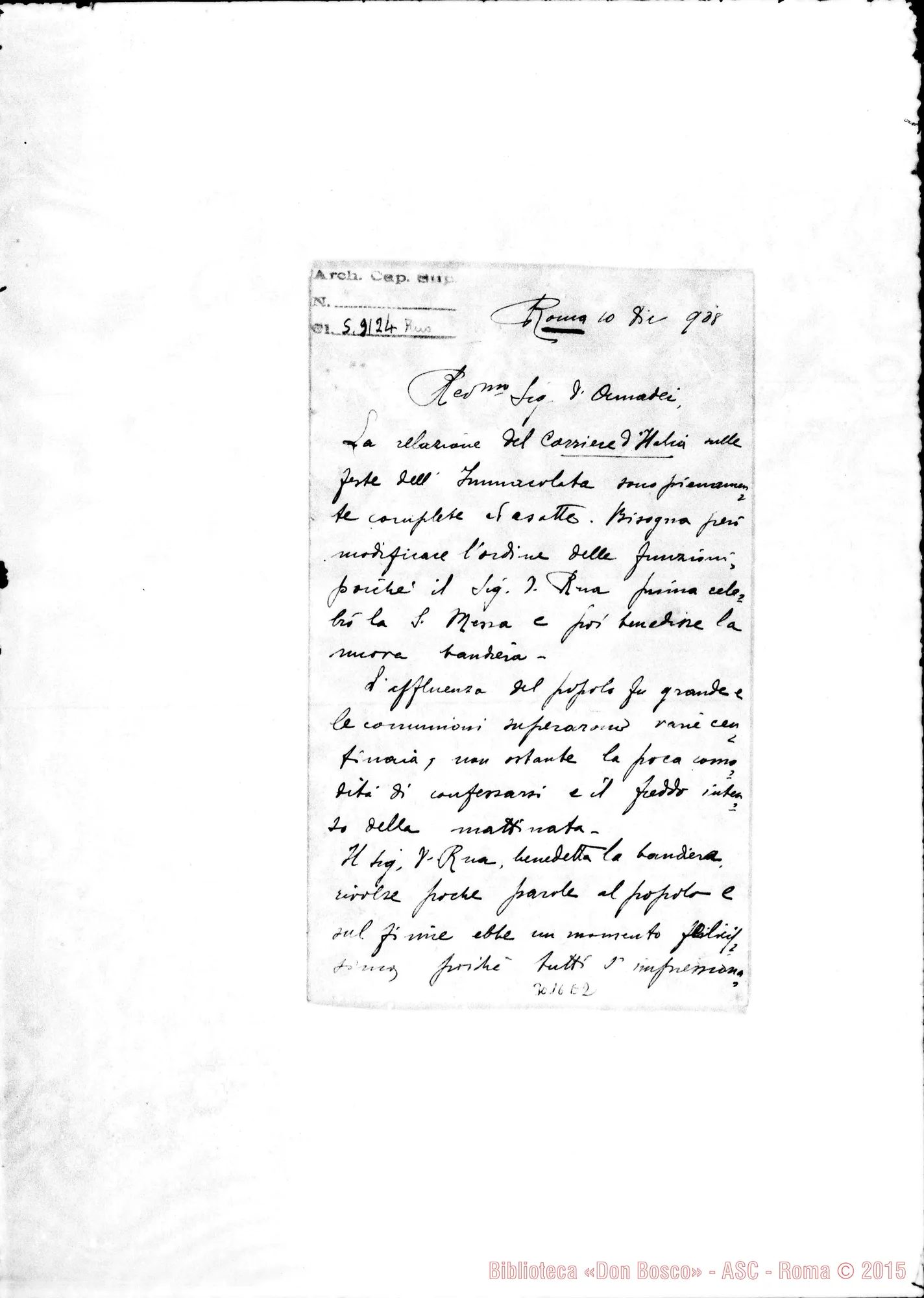 Fotogramma E 2 — Vanella D. Giuseppe - D. Amadei. Roma, 10-12-1908
