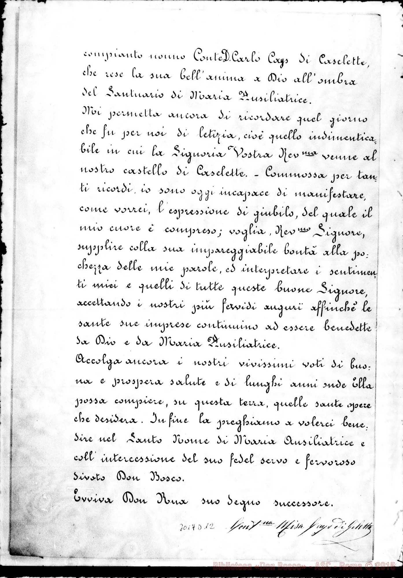 Fotogramma D 12 — Giaveno: Visita di D. Rua al pensionato delle signore