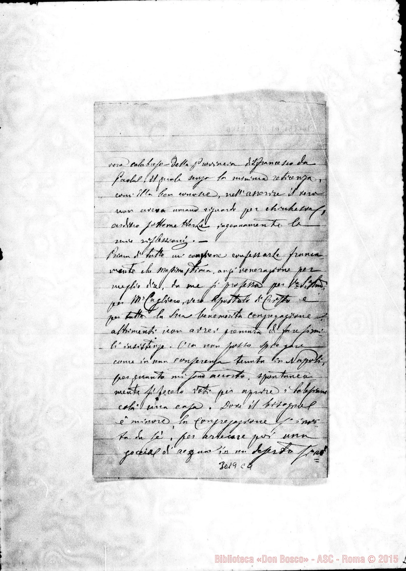Fotogramma C 4 — Greco Francesco Maria, Mons. - Rev.do Sig.. Acri, 14-06-1893