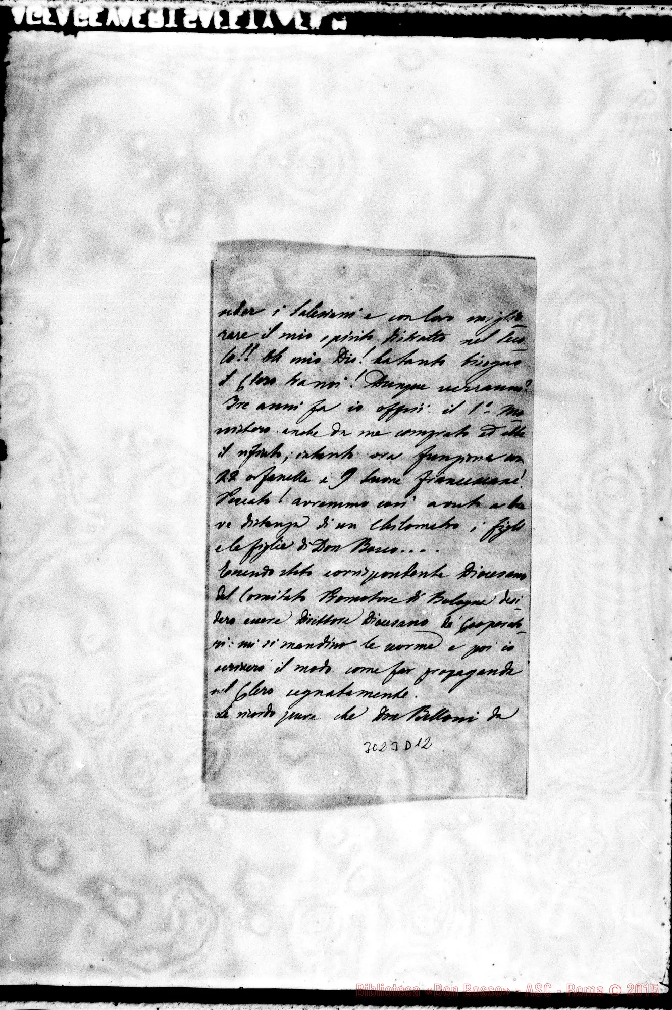 Fotogramma D 12 — Mons. Daniello can. Virgallita - D. Rua. Apr.1895