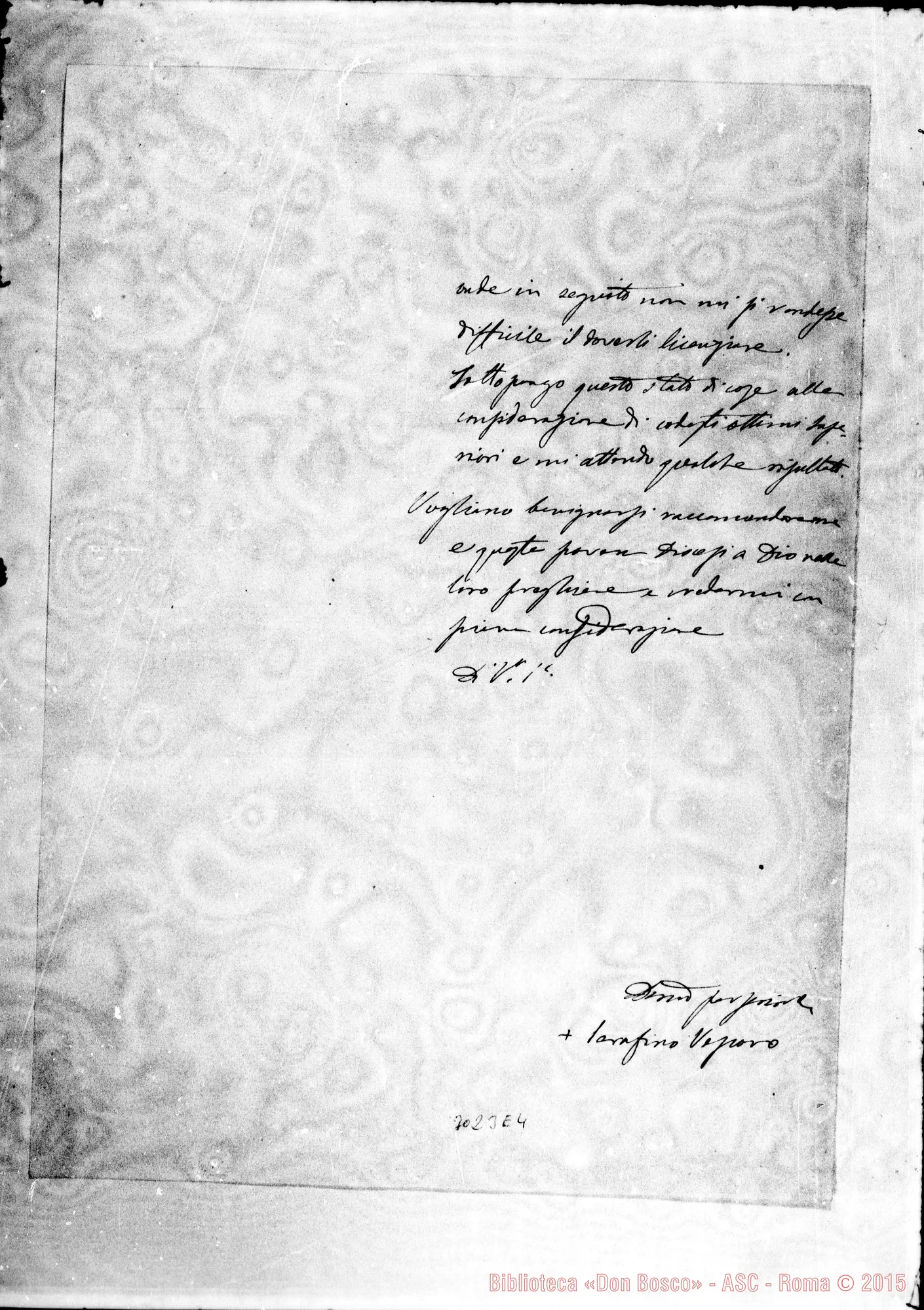 Fotogramma E 4 — Angelini Serafino, vesc. - D. Durando. Chiaromonte, 3-05-1895