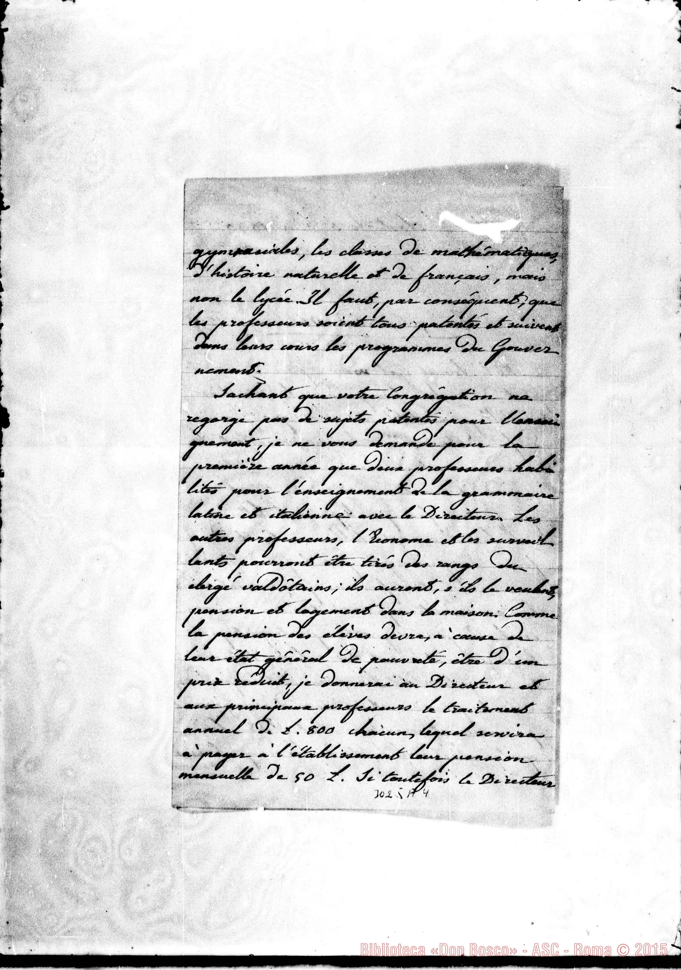 Fotogramma A 4 — Mons. Due - Révérend Abbé. Aosta, 3-06-1890