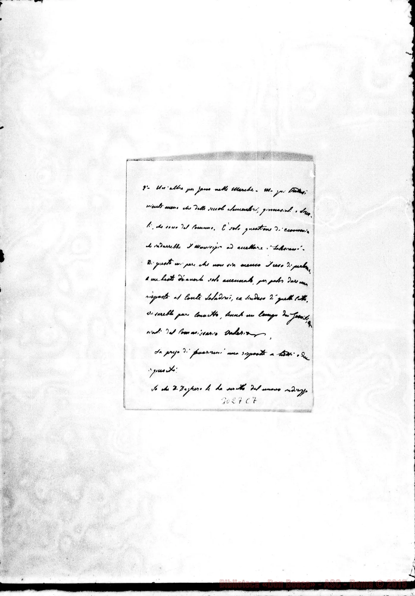 Fotogramma C 7 — Assisi: Cesare Cagliero - D. Durando. Roma, 1-06-1891