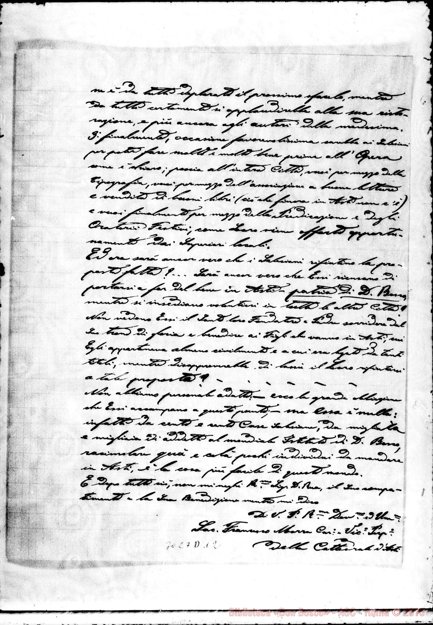 Fotogramma D 12 — Morra D. Francesco - D. Rua. Asti, 15-10-1900