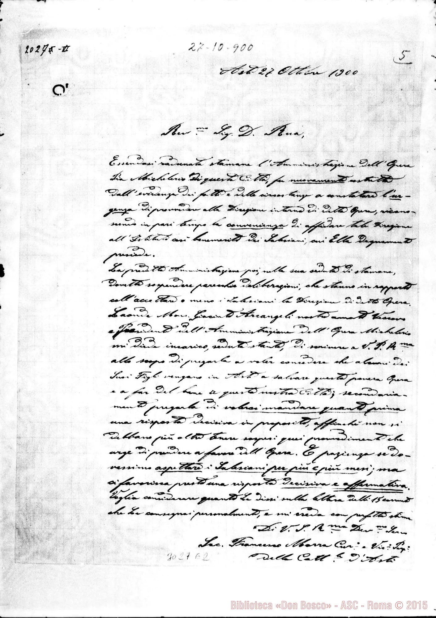 Fotogramma E 2 — Morra D.Francesco - D. Rua. Asti, 27-10-1900