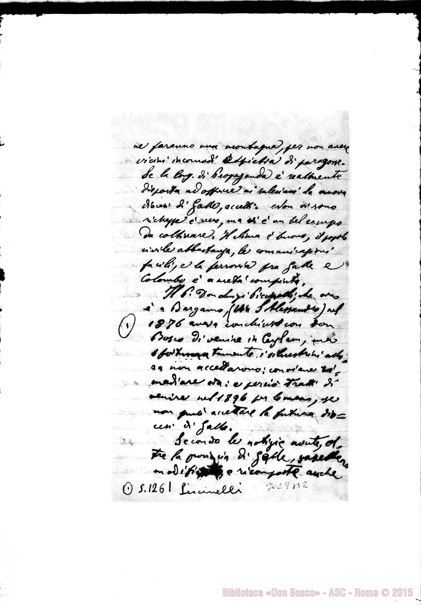 Fotogramma B 2 — Carlo Viani - D. Rua. Ceylan, 12-01-1893. Autogr. Rua