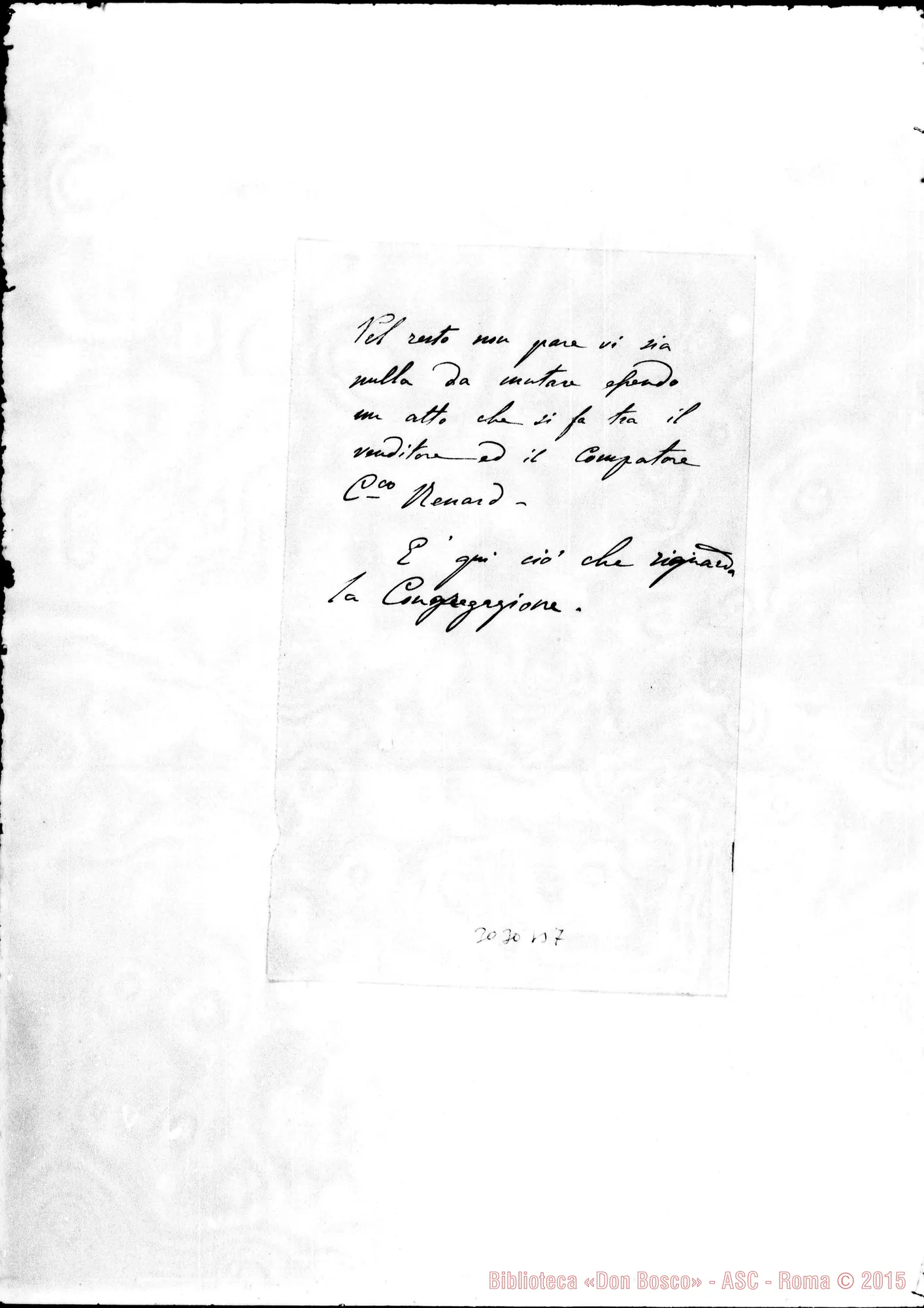 Fotogramma B 7 — Nota di D. Albera