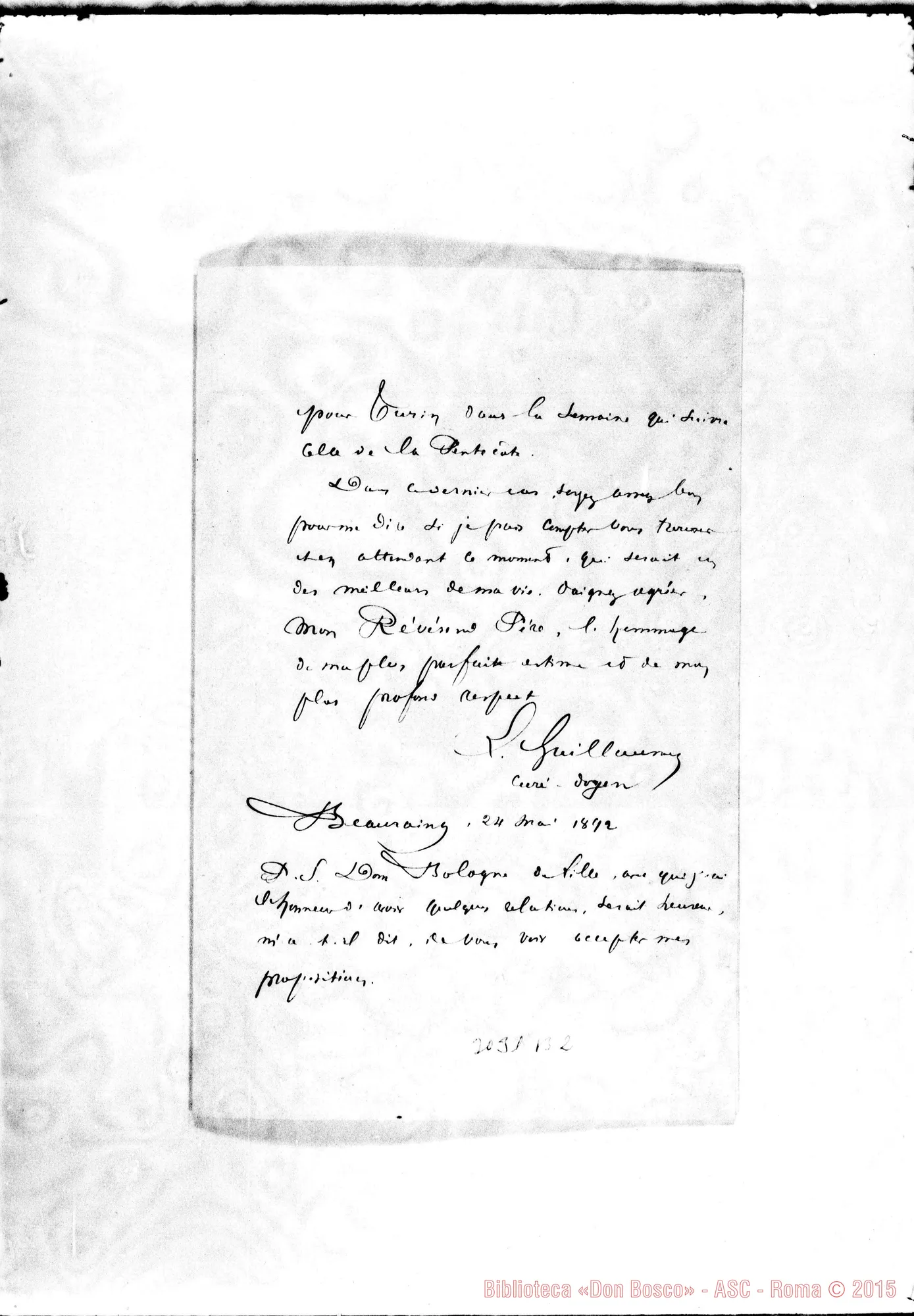 Fotogramma B 2 — L. Guillaume - Mon Révérend Père. Mag. 1892