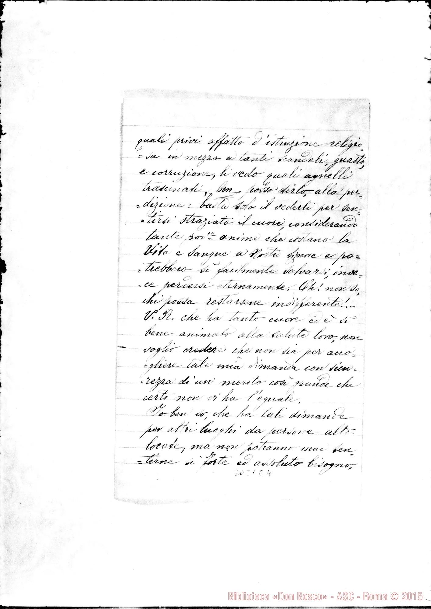 Fotogramma E 4 — Bertinoro:Can. D. Gregorio Vallicelli - D. Rua. Bertinoro, 12-01-1904