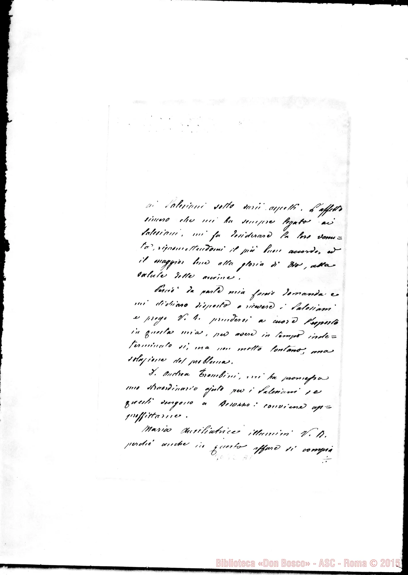 Fotogramma A 2 — Besozzo: Emilio D. Merlotti - Rev.do Padre. Besozzo, 31-01-1905