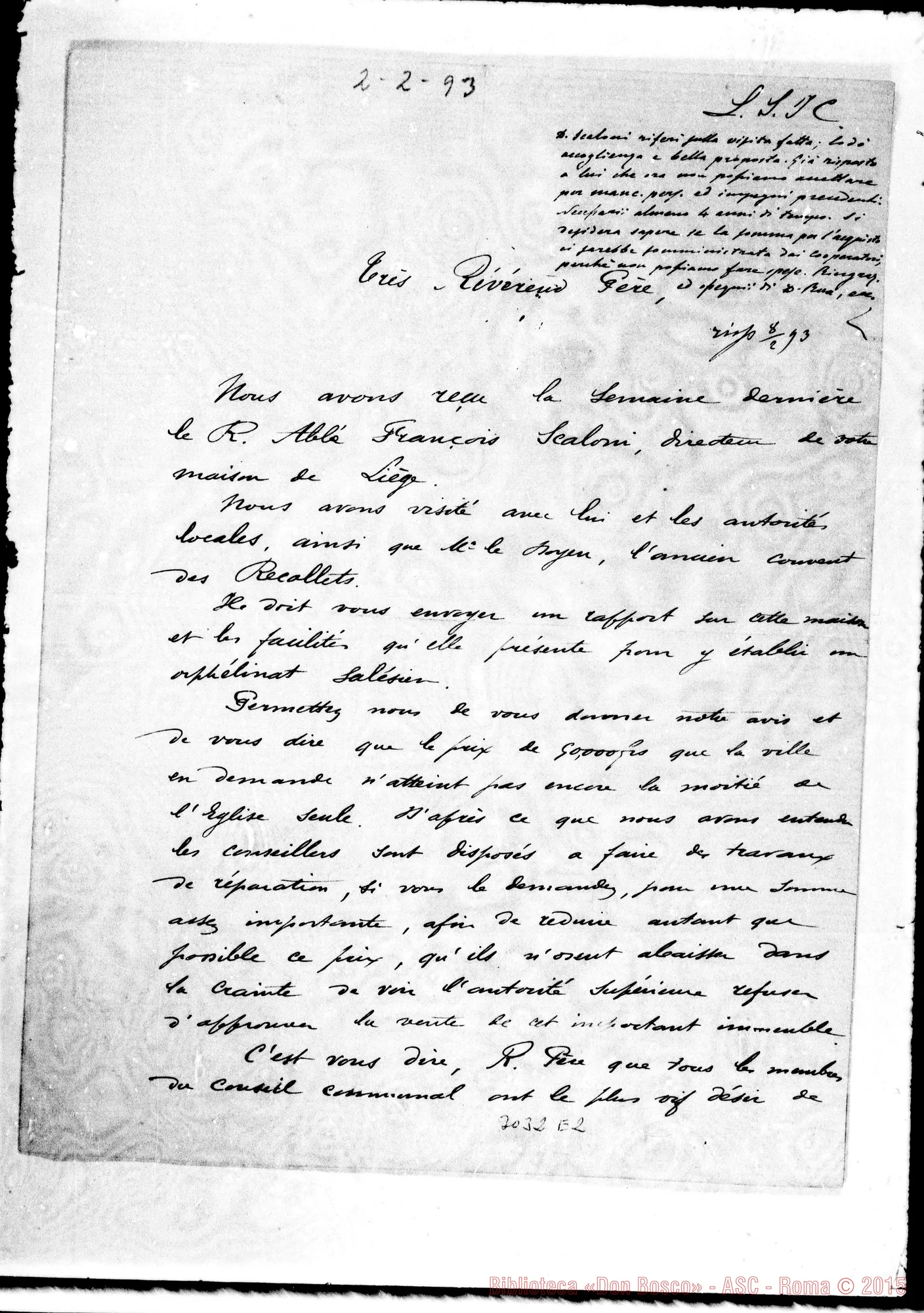 Fotogramma E 2 — Meunier - Révérend Père. Binche, 2-02-1893